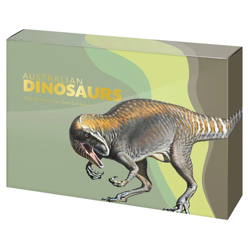 $1 2022 Dinosaurs 4 Coin Proof Set - Image 2