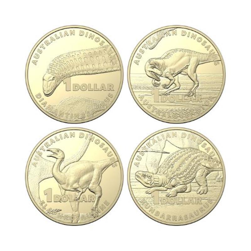 $1 2022 Dinosaurs 4 Coin Proof Set - Image 3