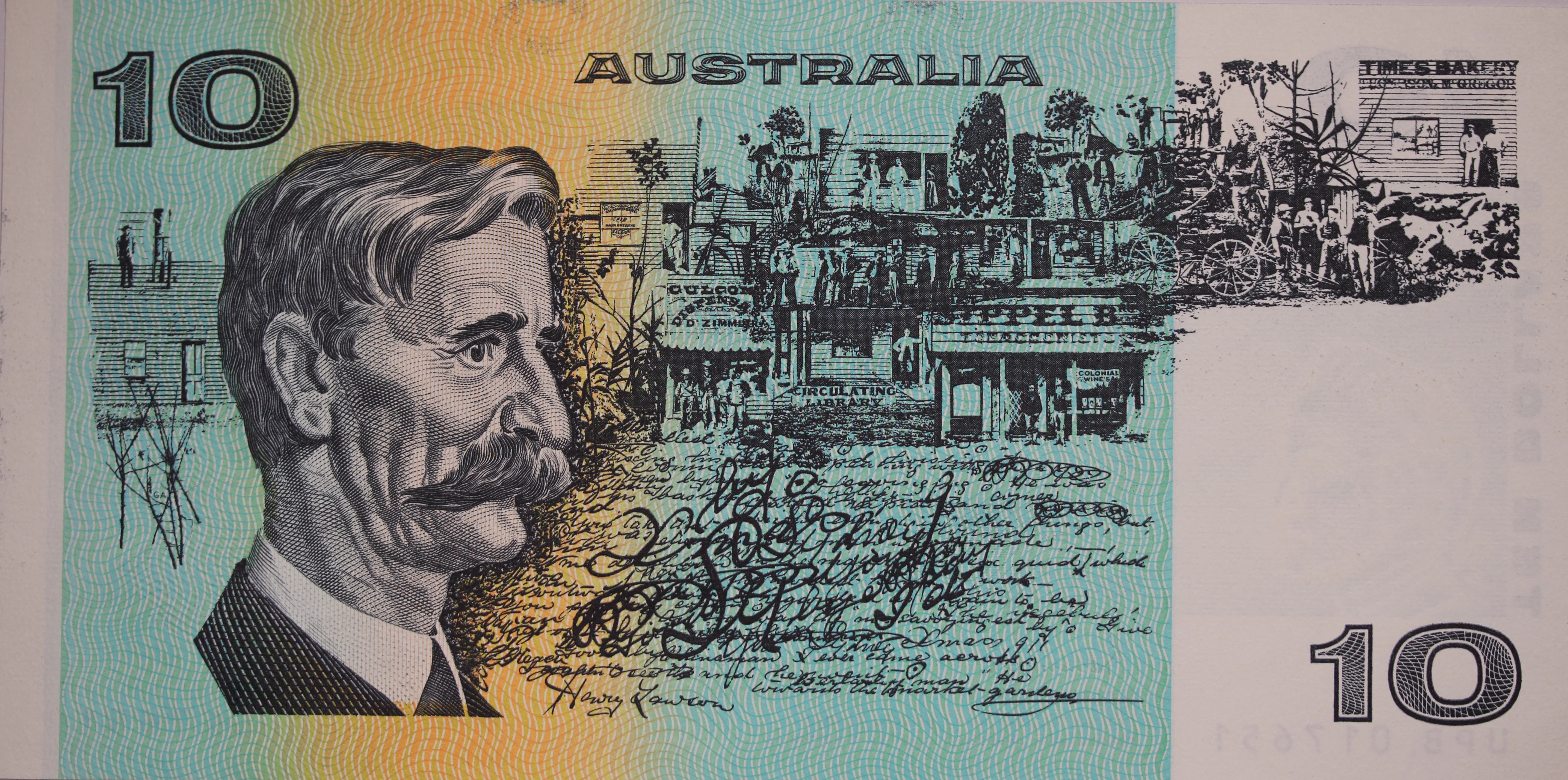 $10 1985 Johnston/Fraser UNC - Image 2