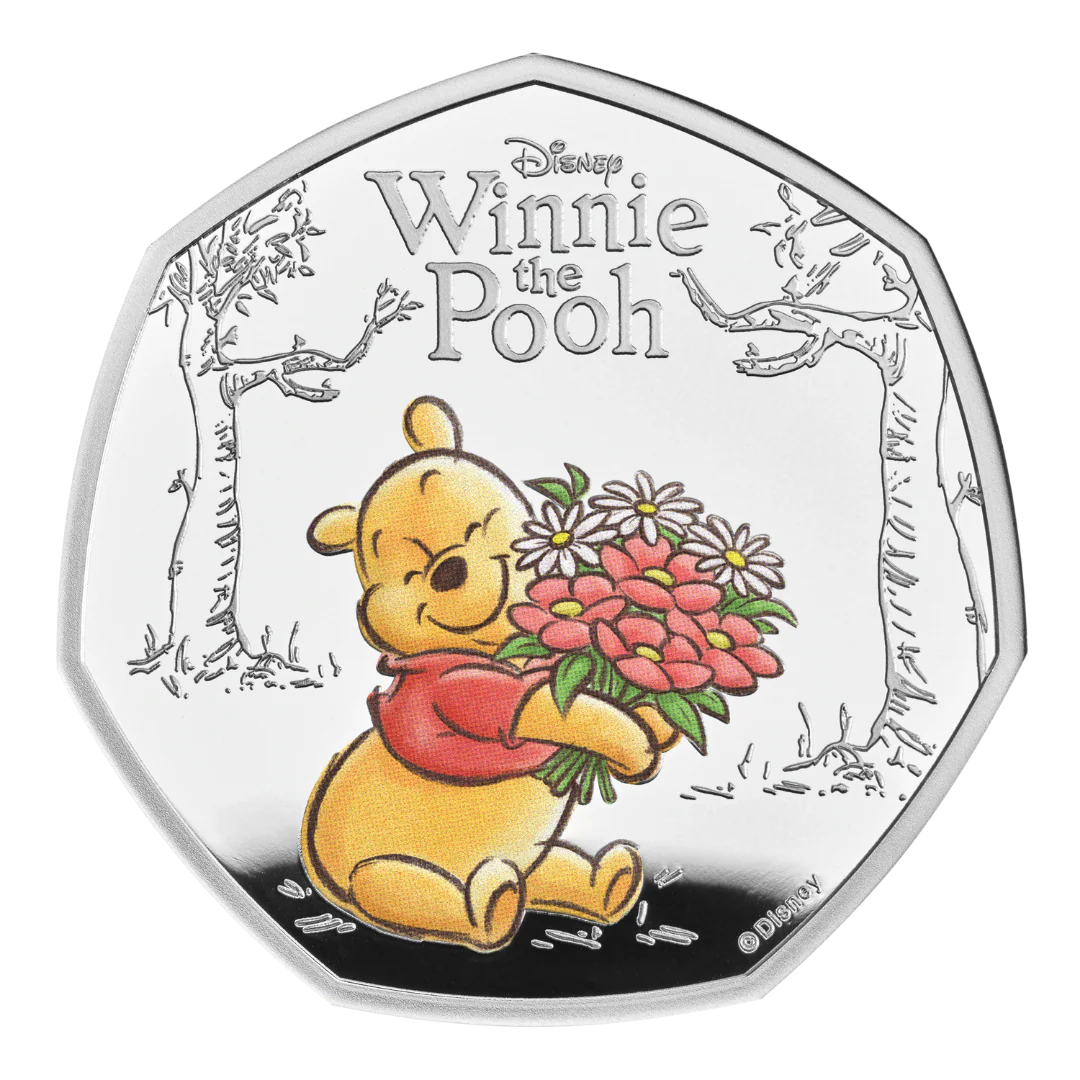 100 Years of Winnie the Pooh - Kindness 2026 UK 50p Silver Proof Colour Coin