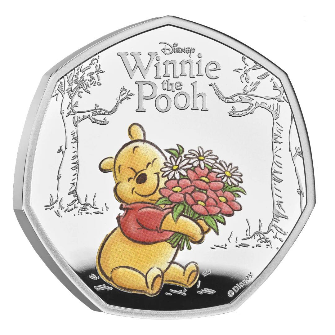 100 Years of Winnie the Pooh - Kindness 2026 UK 50p Silver Proof Colour Coin - Image 2