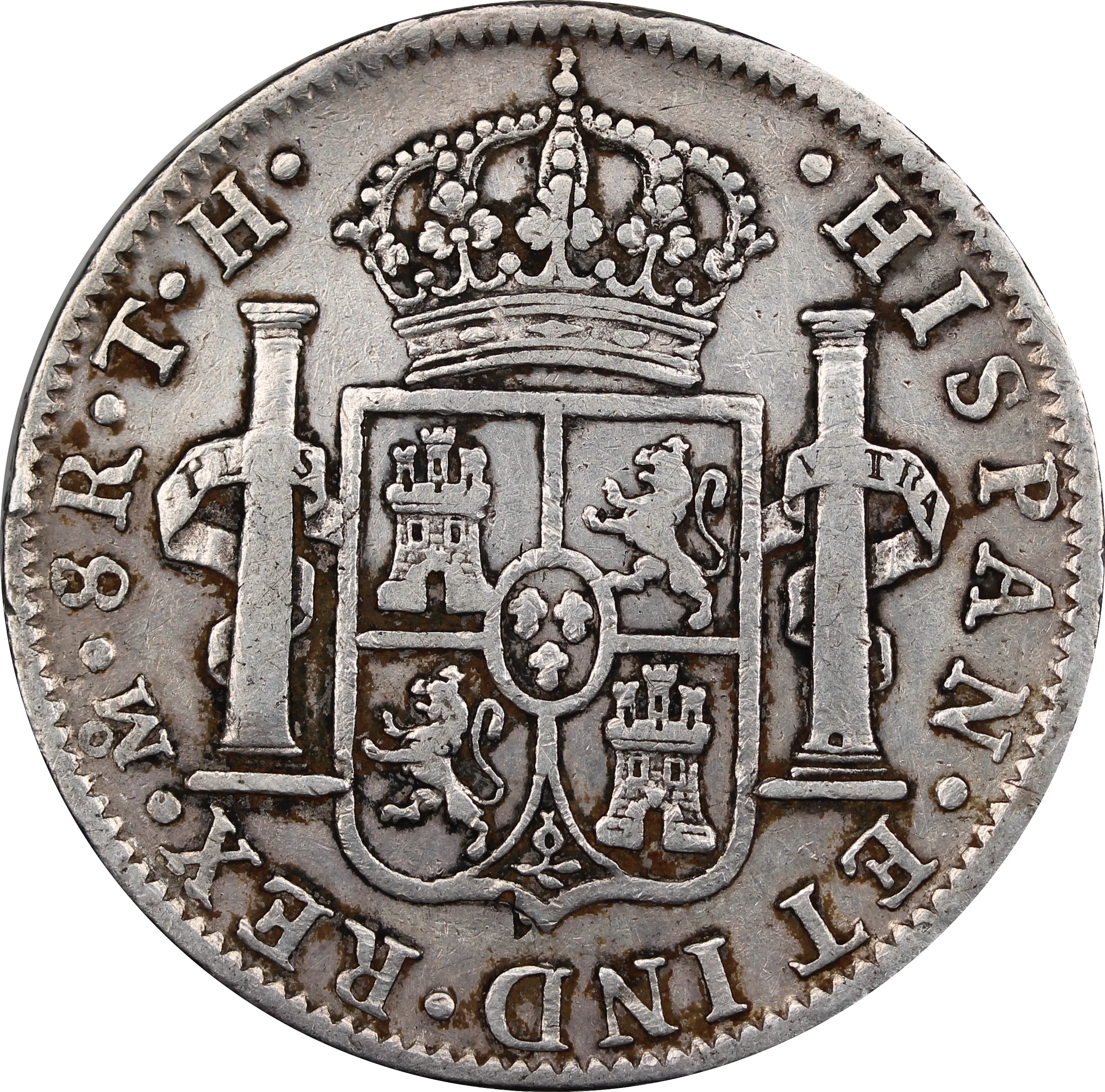 1808 Mexico 8 Reales Pillar Dollar gFine