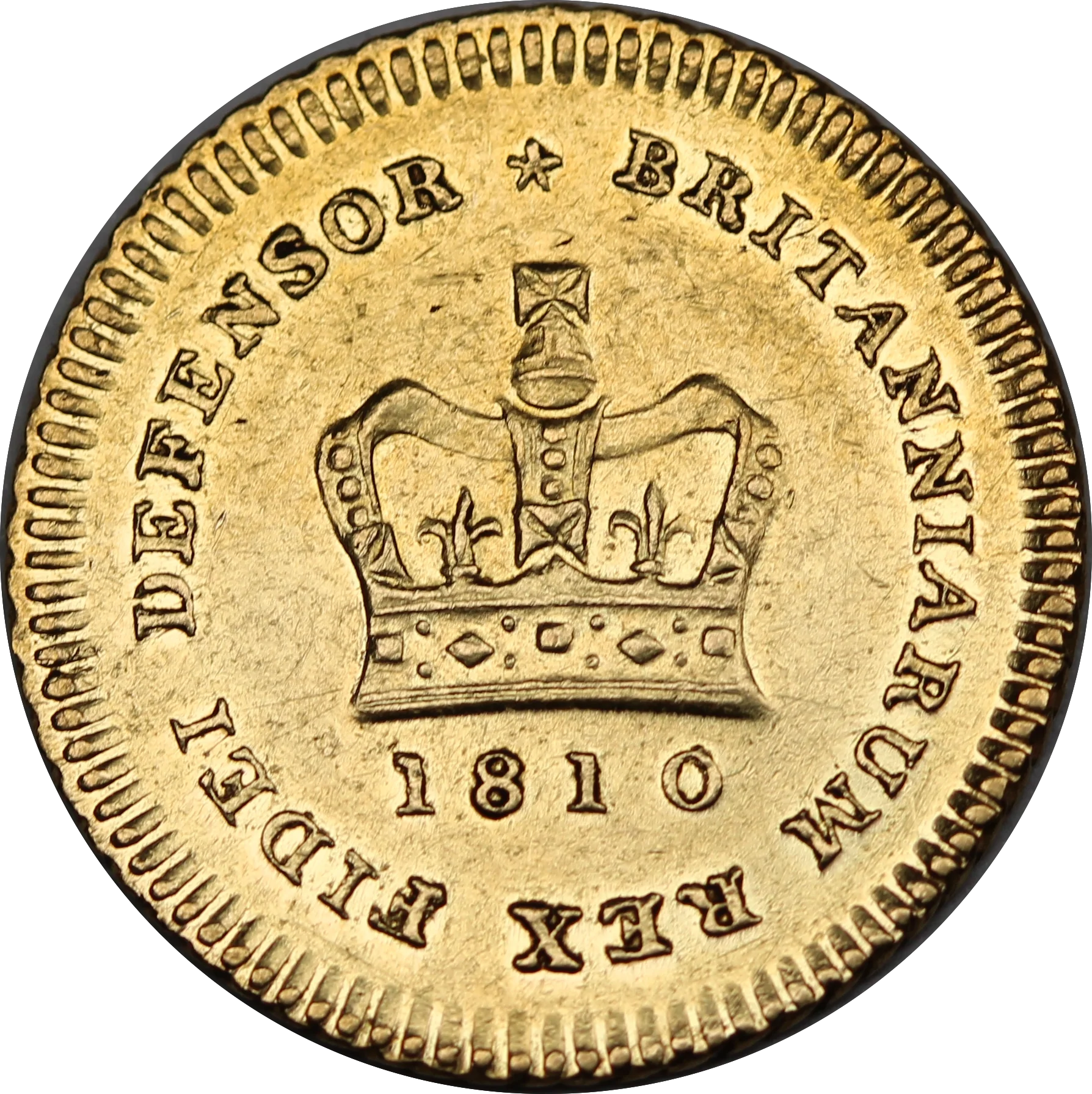 1810 GB Gold Third Guinea George III aUNC/UNC