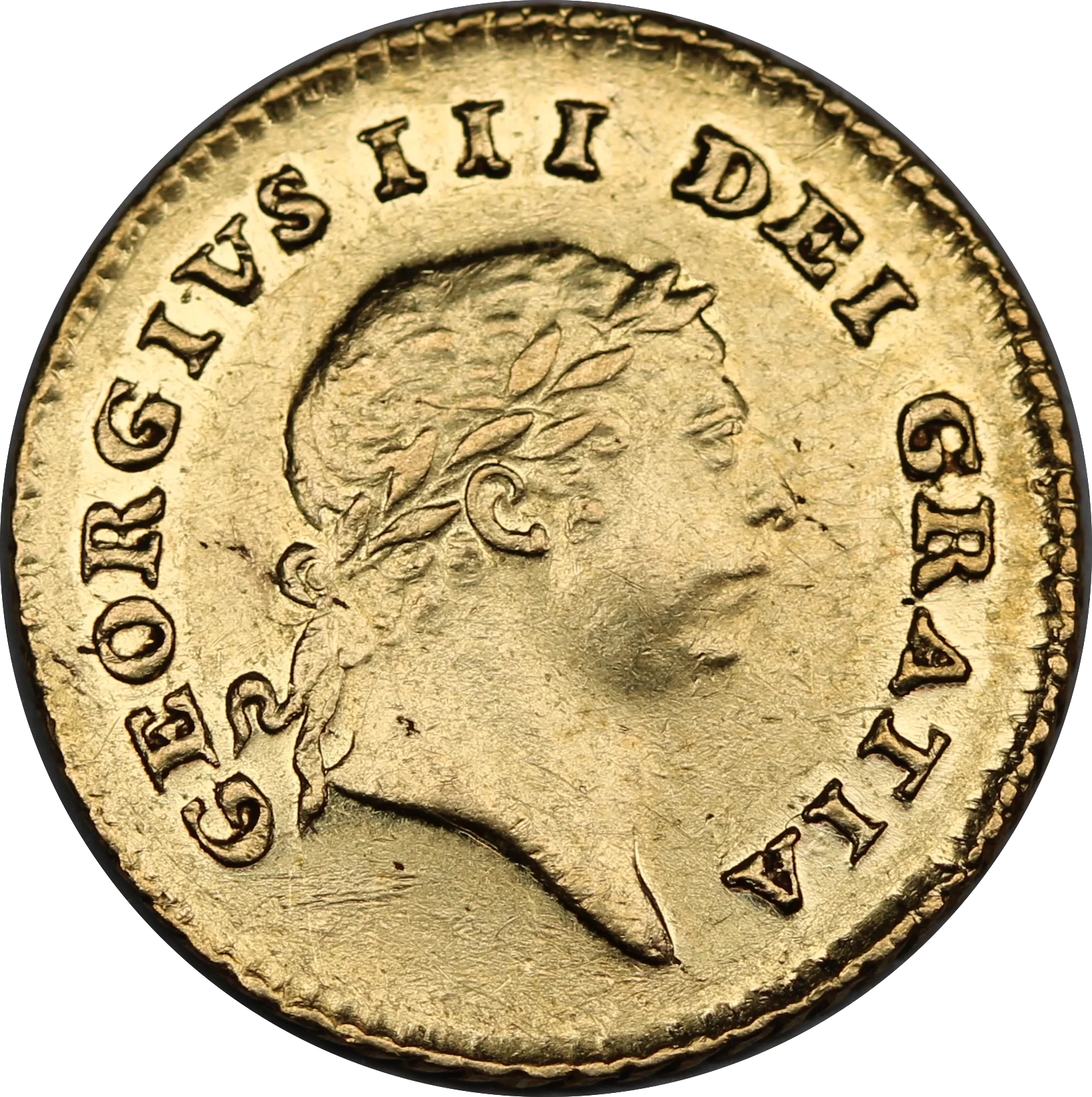 1810 GB Gold Third Guinea George III aUNC/UNC - Image 2