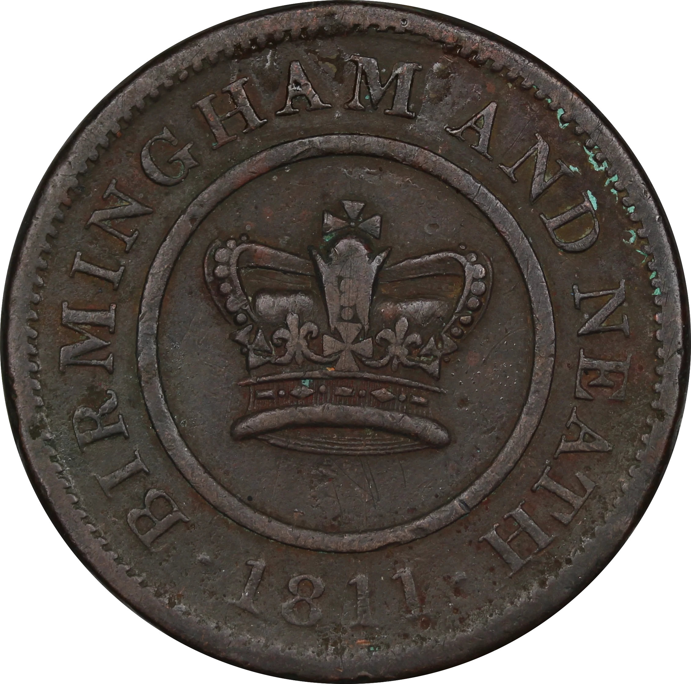 1811 Birmingham and Neath Copper Penny Token Fine