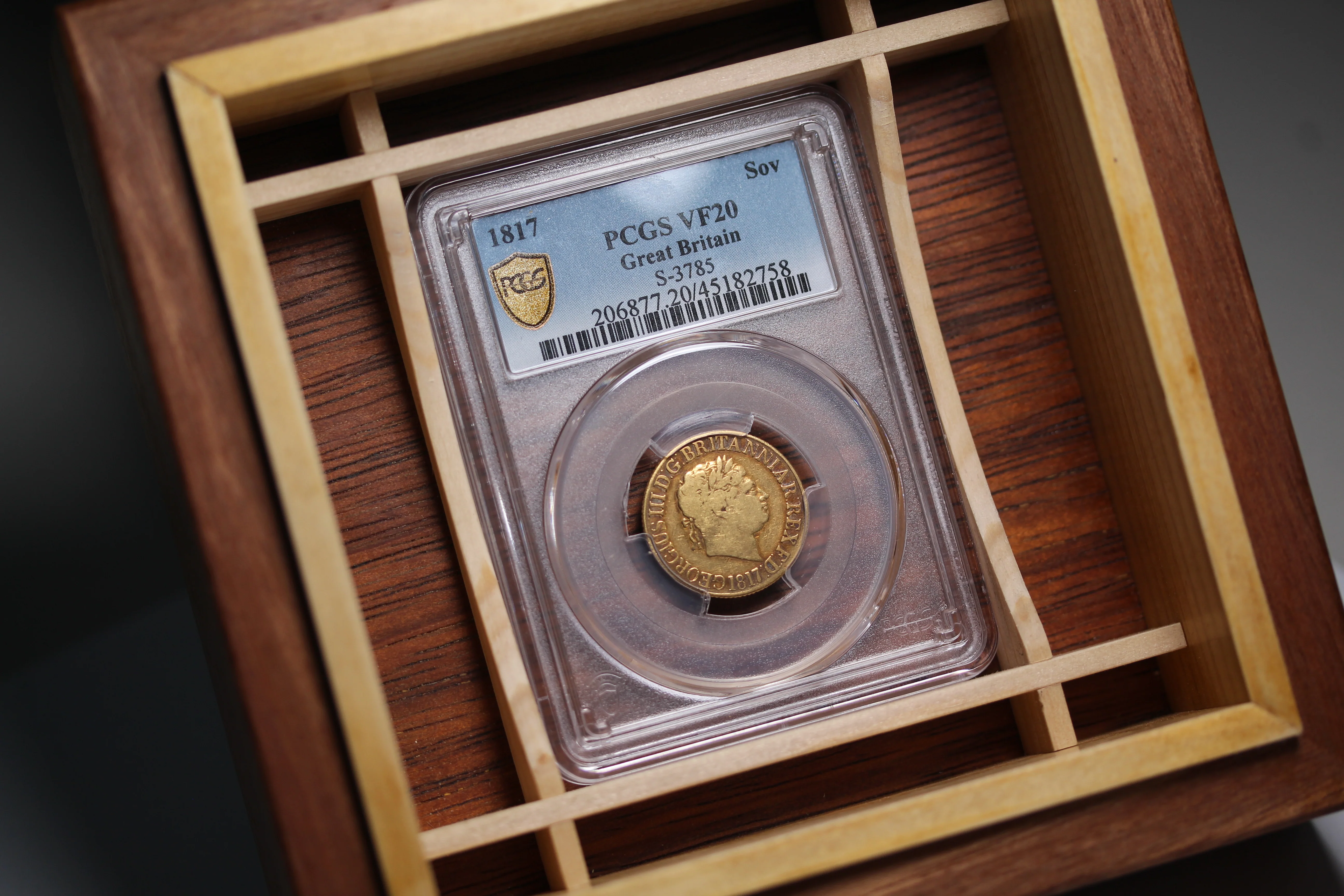 1817 GB Gold Sovereign PCGS VF20 - Image 4