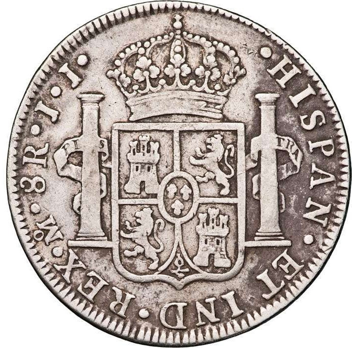 1819 Mexico Ferdinand VI 8 Reales Pillar Dollar Fine - Image 2