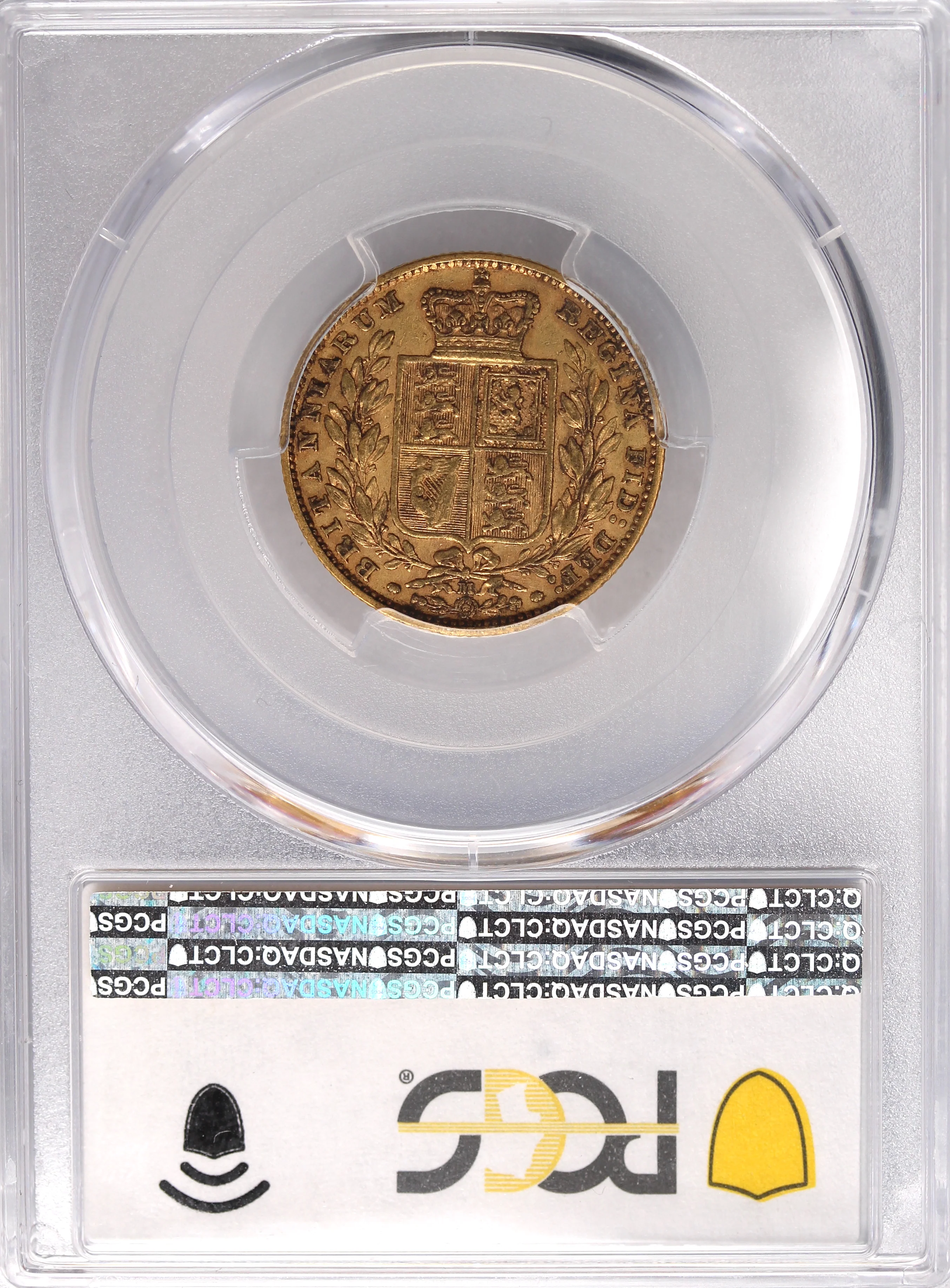 1884 Melbourne Mint Gold Sovereign PCGS AU53 - Image 3