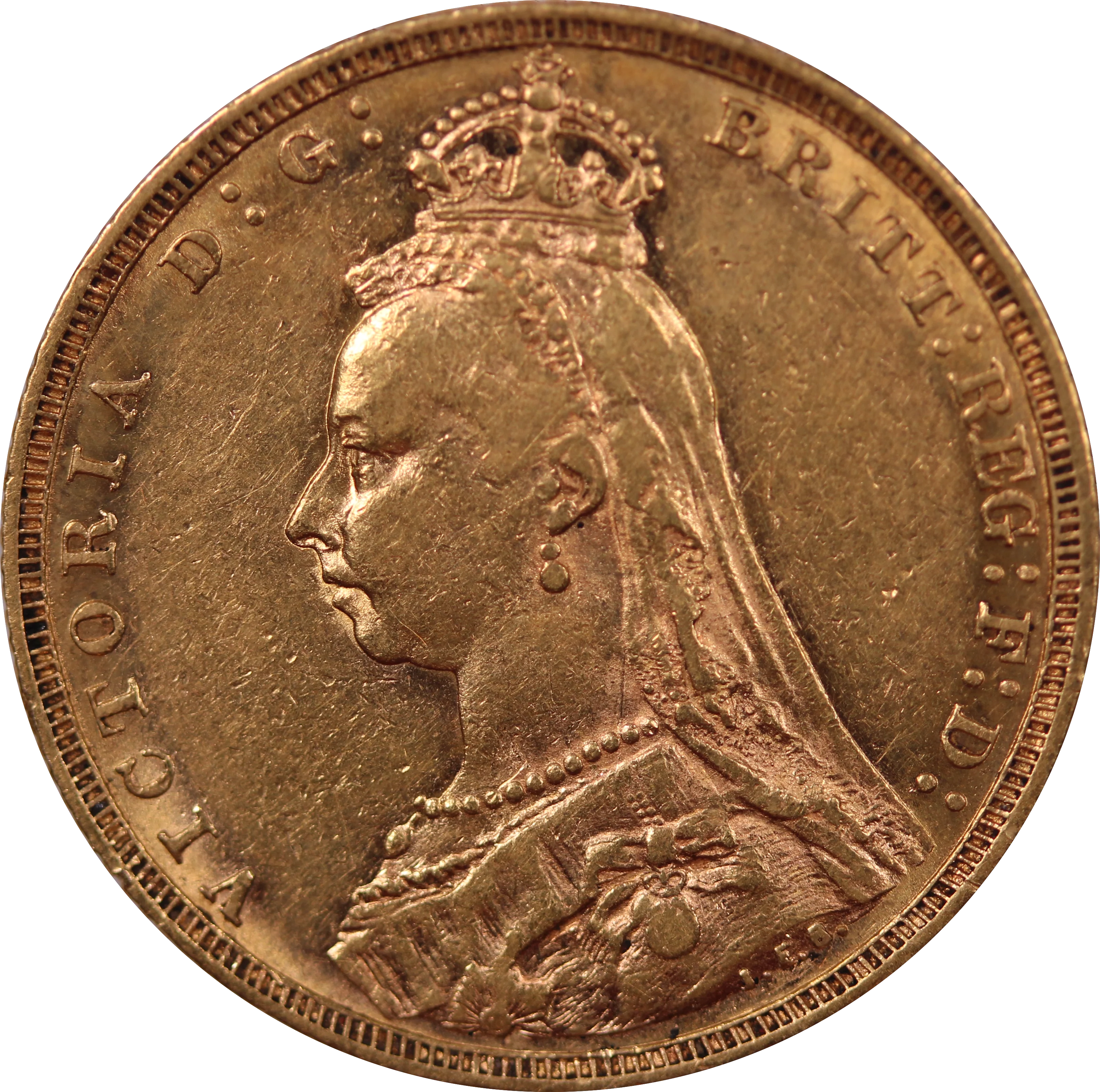 1890 Melbourne Mint Sovereign aEF - Image 2