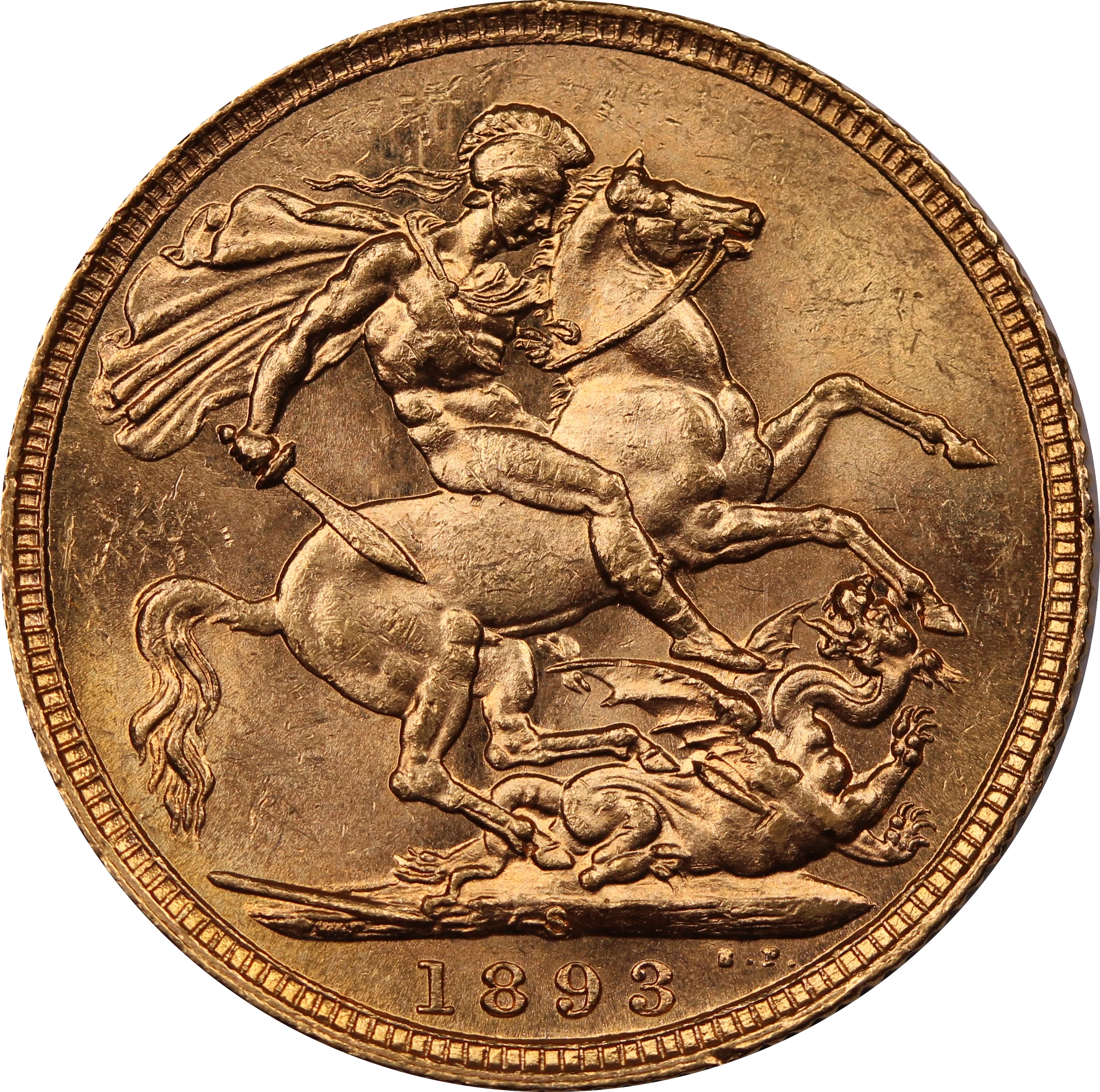 1893 Sydney Mint Sovereign aUNC