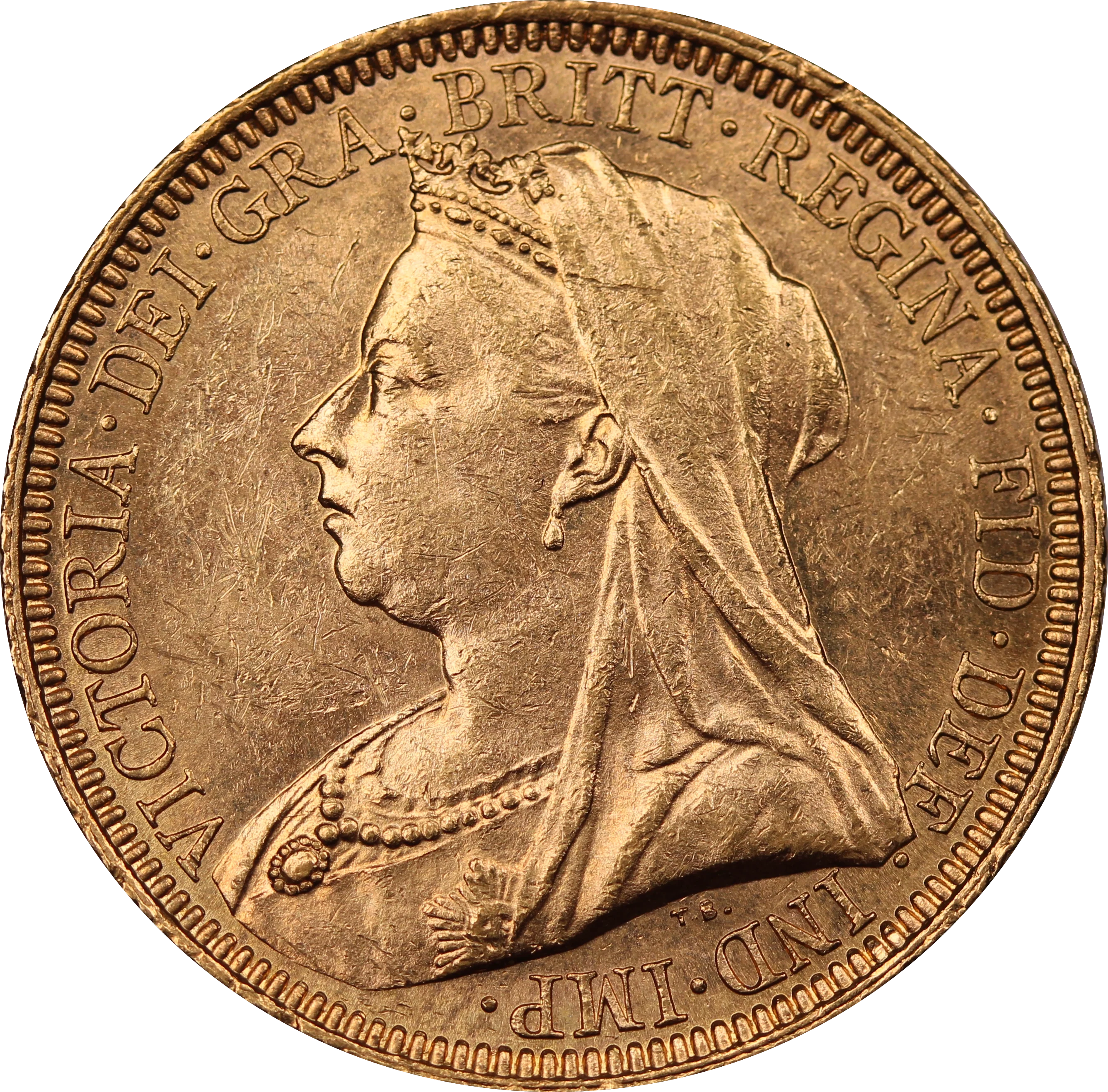 1893 Sydney Mint Sovereign aUNC - Image 2