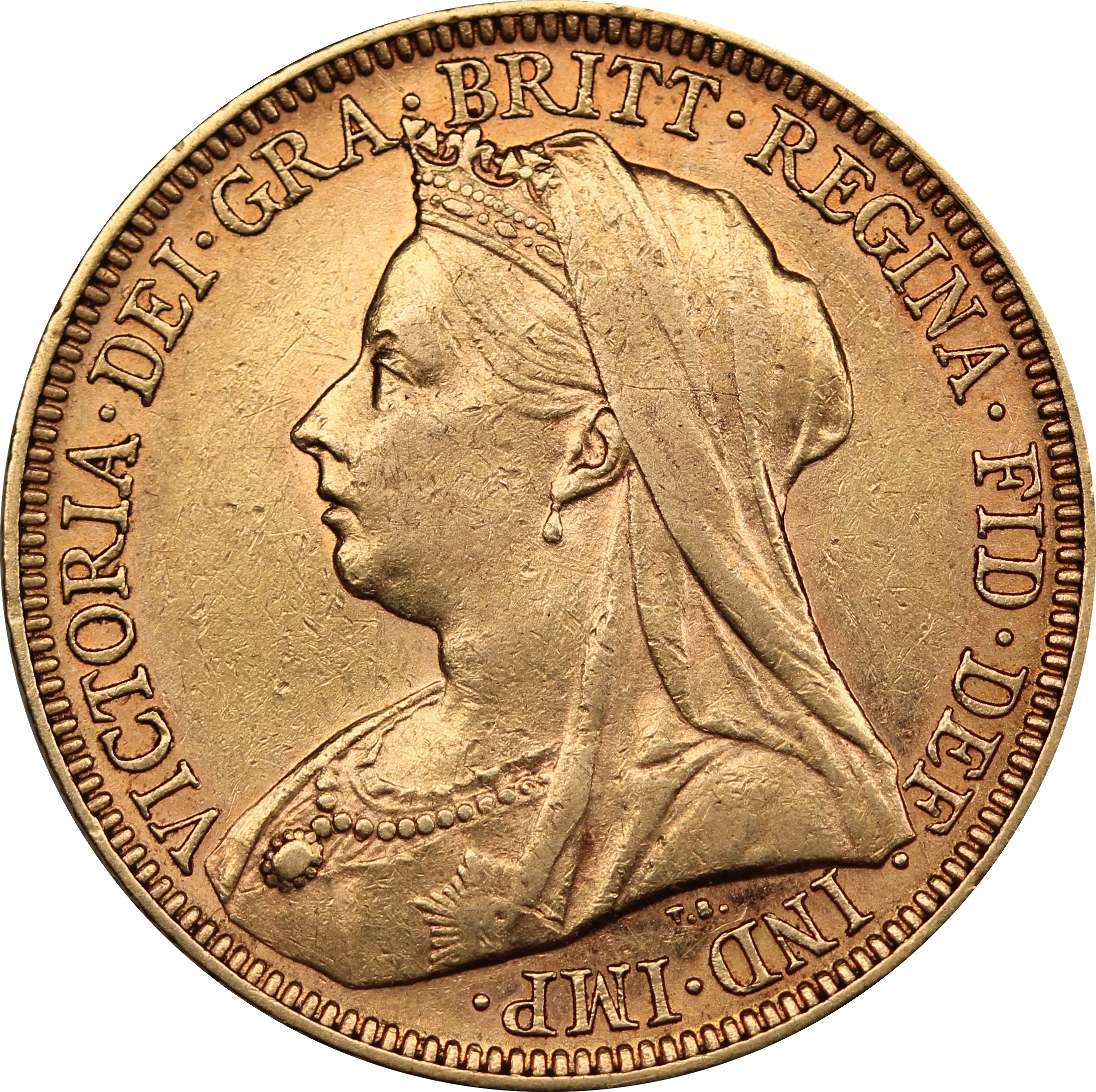 1896 Melbourne Mint Gold Sovereign aEF - Image 2