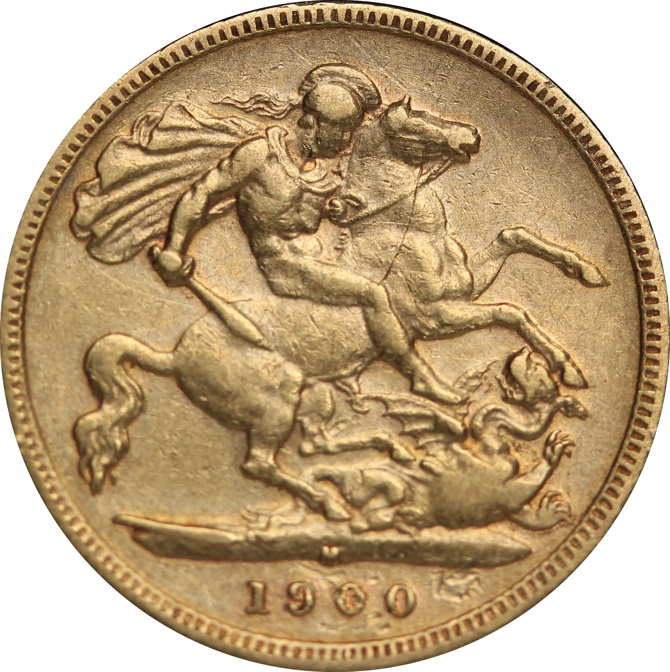 1900 Melbourne Mint Half Sovereign Fine