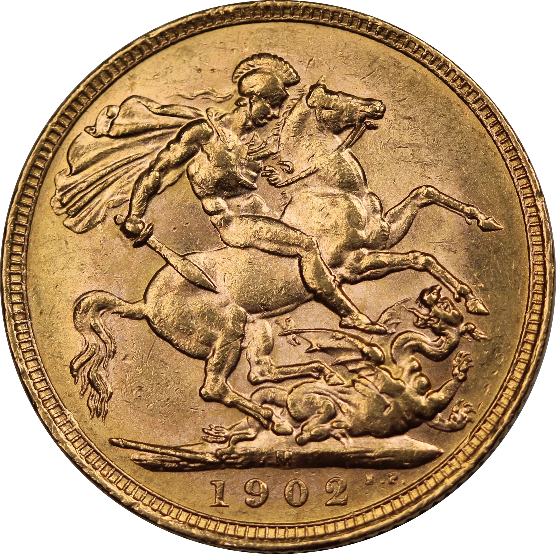 1902 Melbourne Mint Gold Sovereign gEF