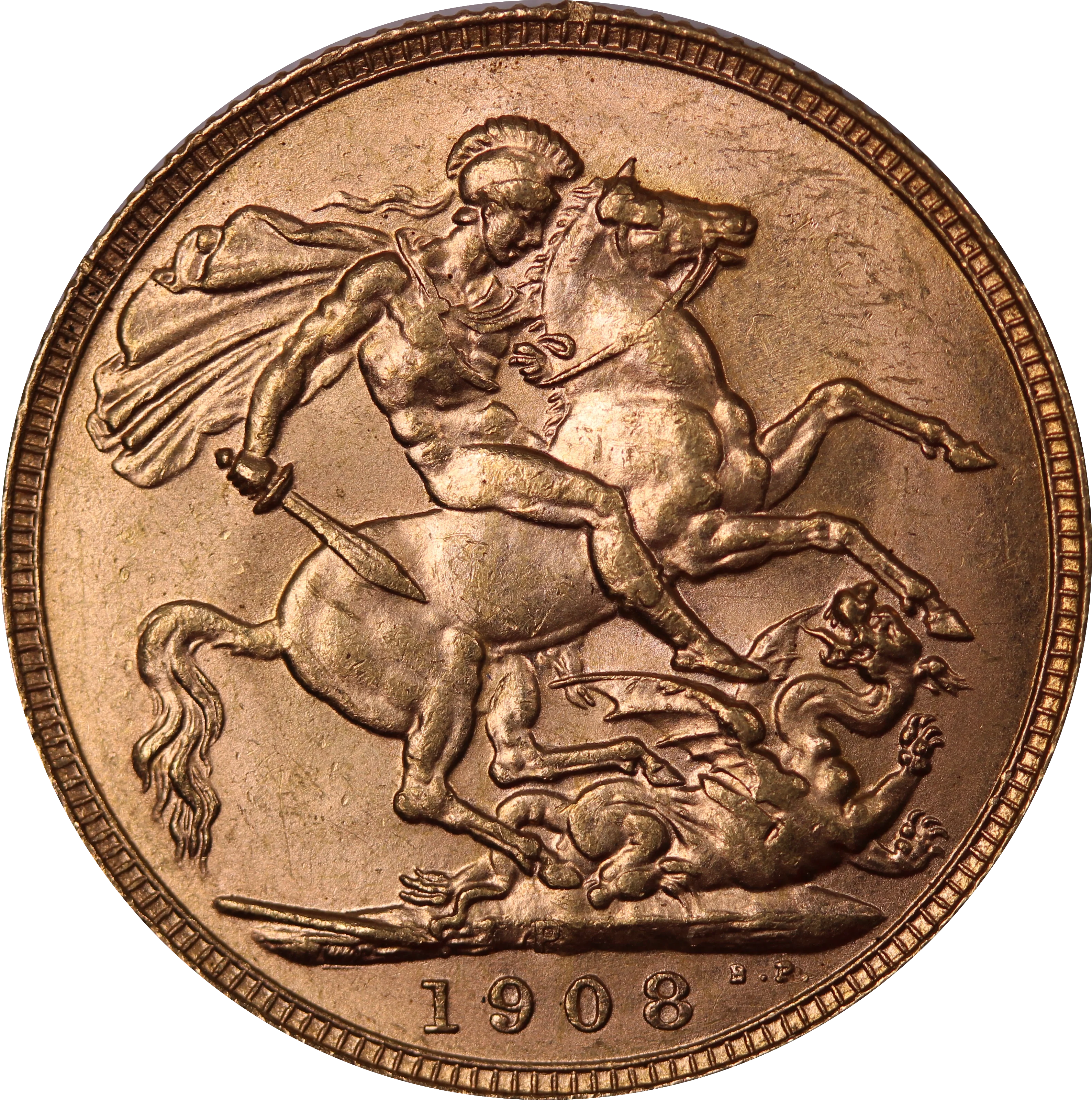 1908 Perth Mint Sovereign EF