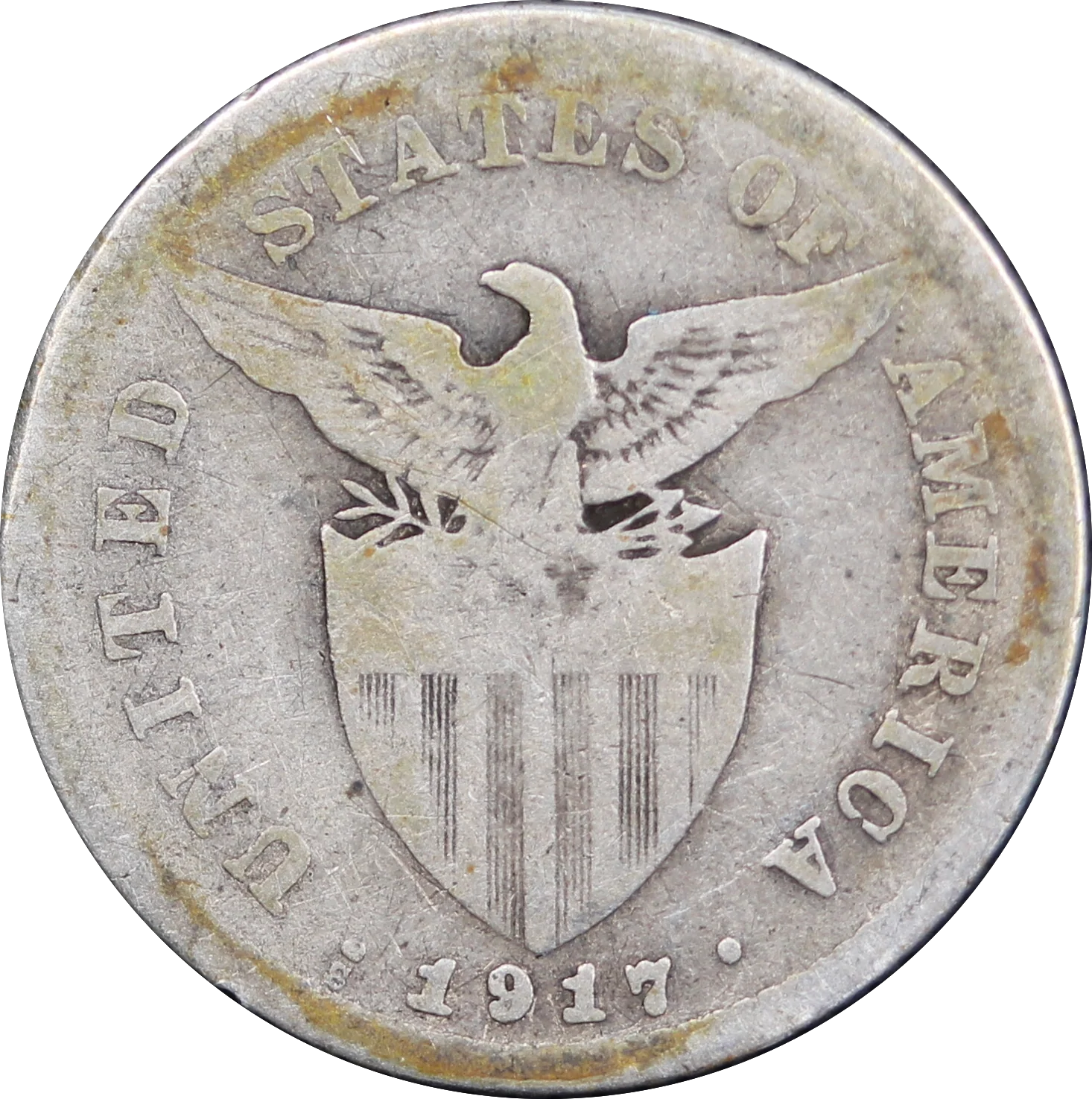 1917 Philippines 20 Centavo VG - Image 2