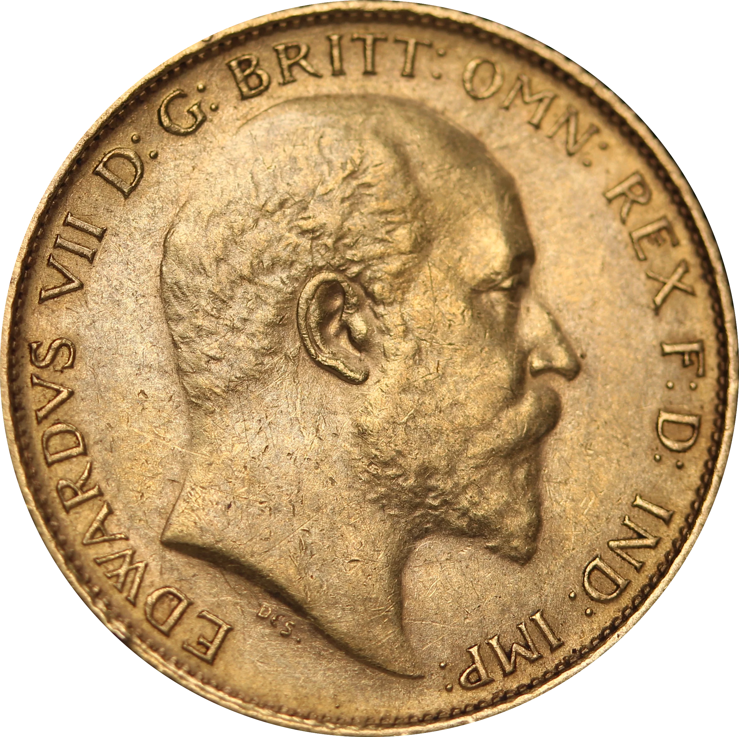 1908 Sydney Mint Half Sovereign aVF - Image 2