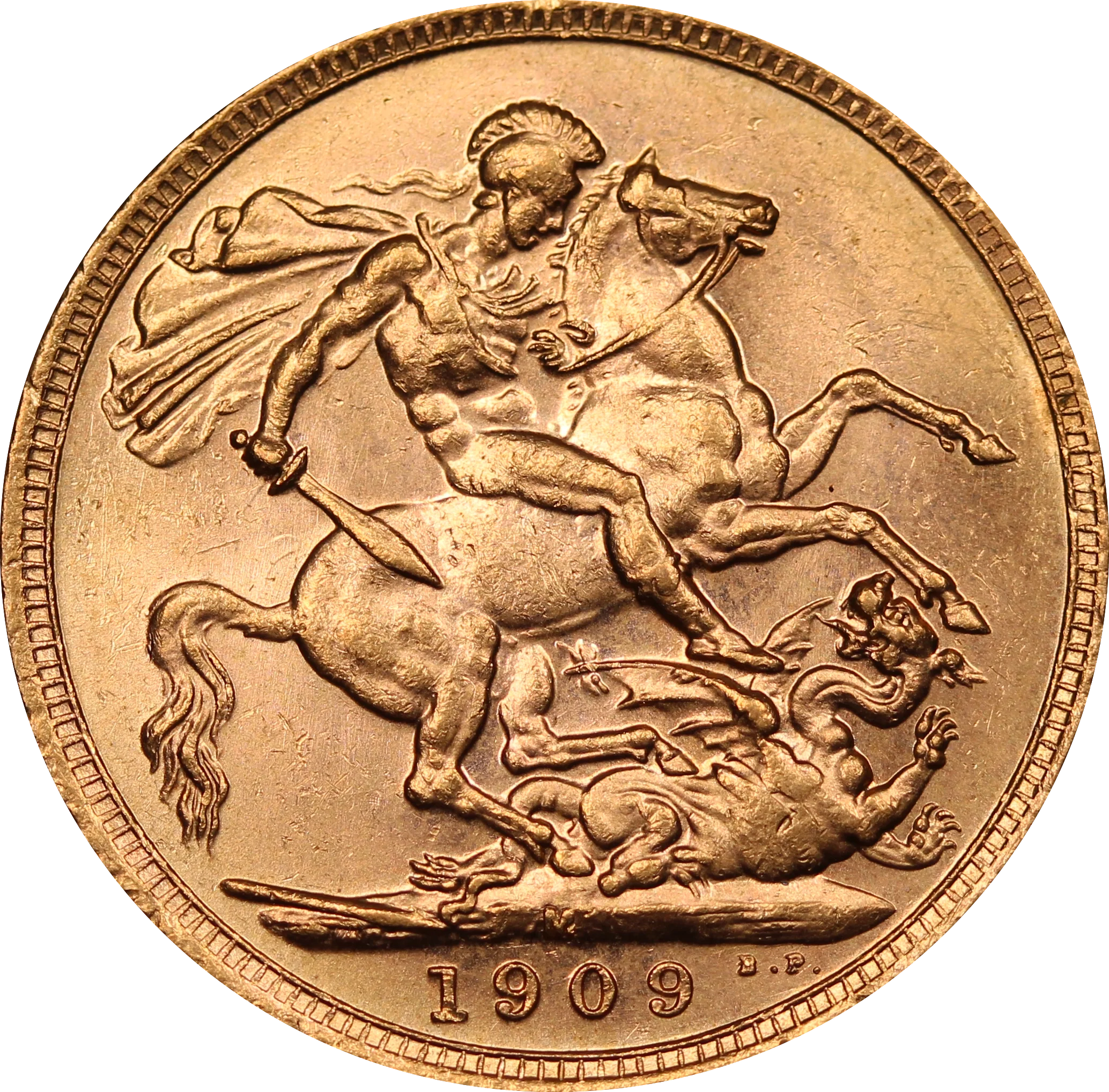 1909 Melbourne Mint Gold Sovereign gEF