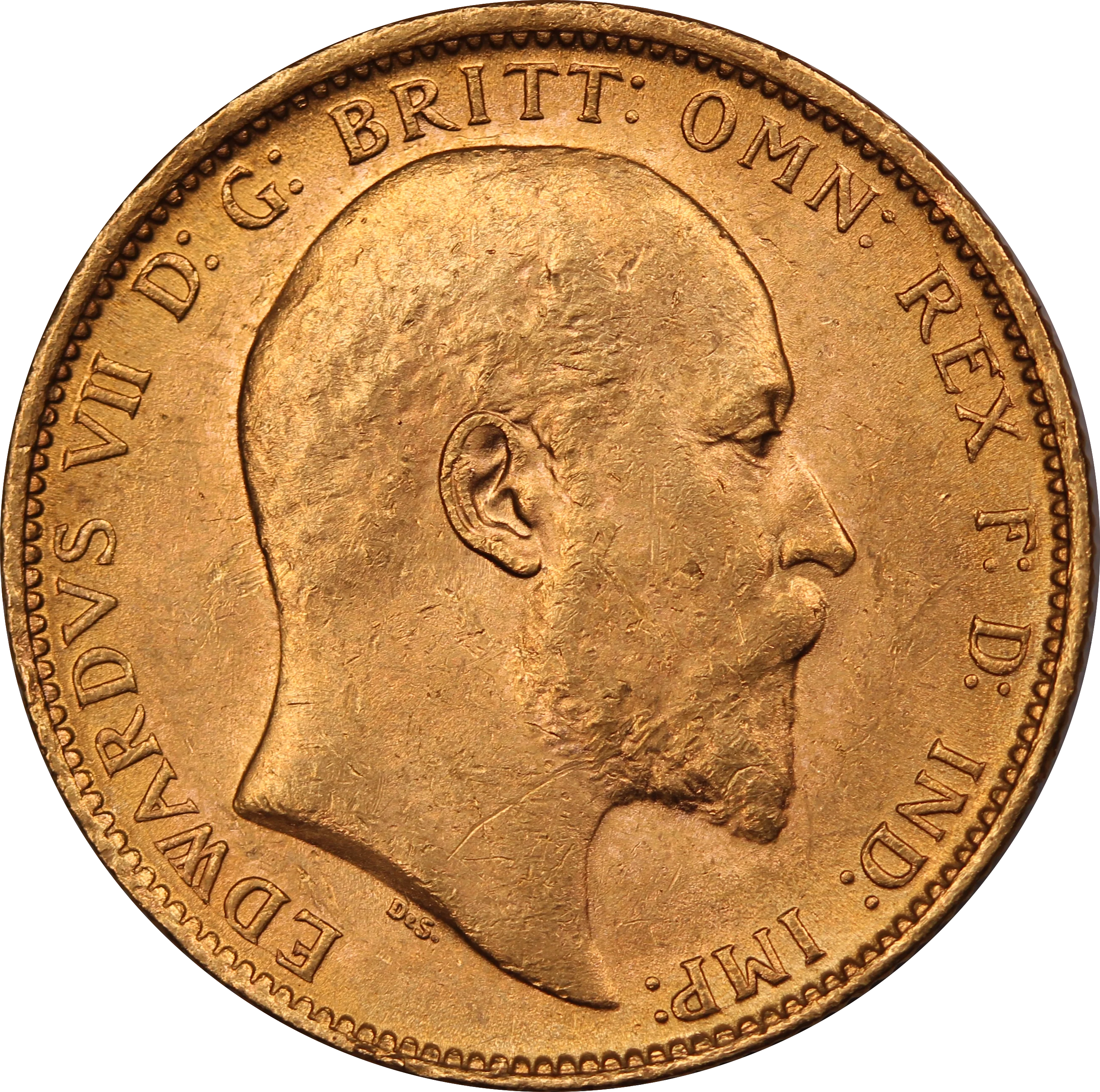 1909 Sydney Mint Gold Sovereign EF - Image 2