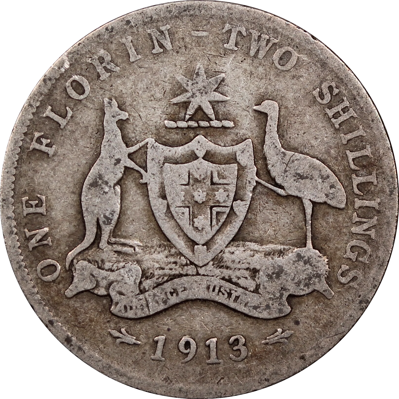 1913 Florin Circulated