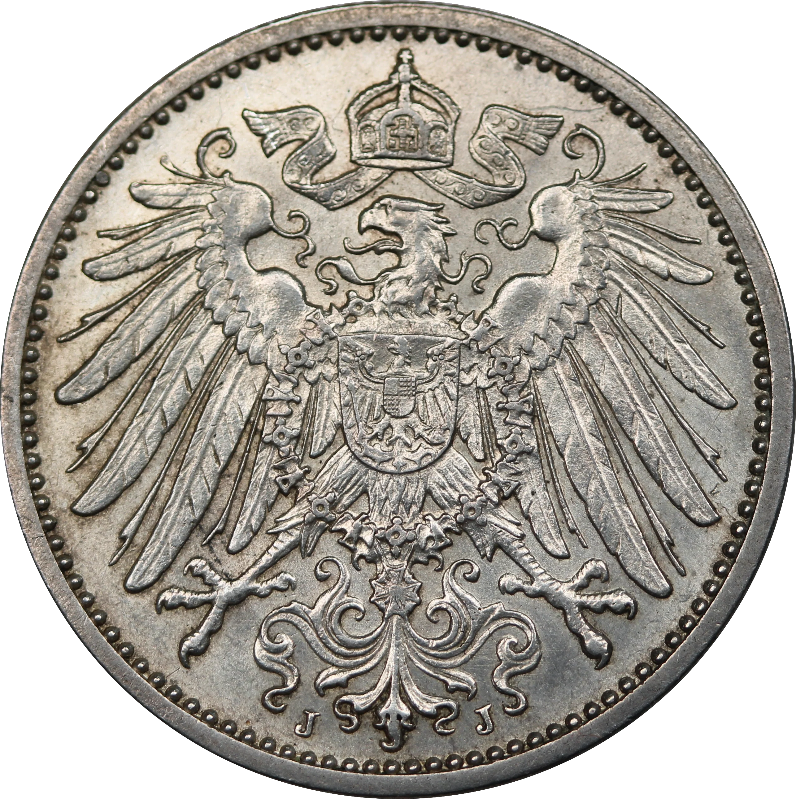 1913 Germany Wilhelm II 1 Mark aUNC - Image 2