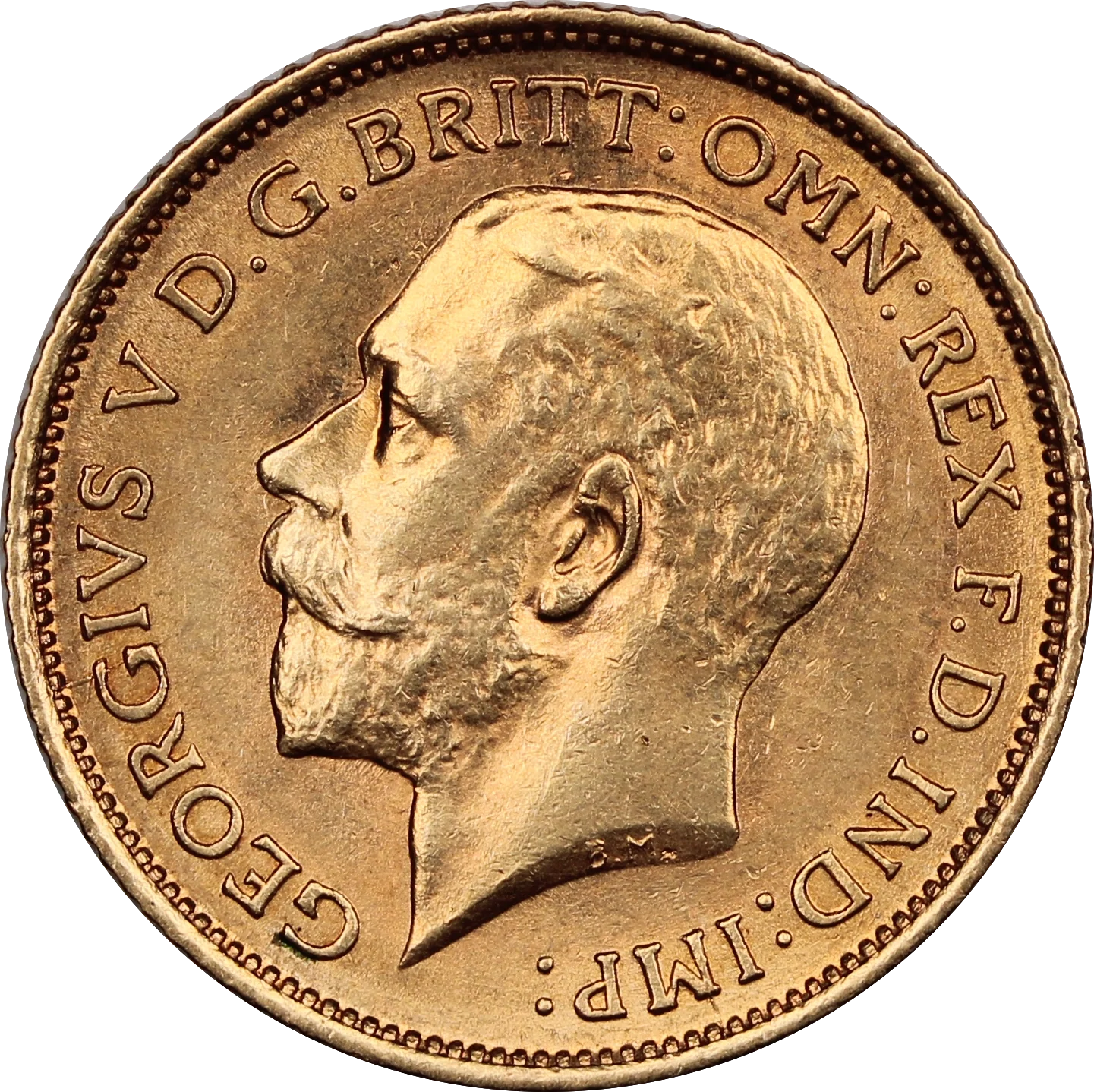 1915 Sydney Mint Half Sovereign gEF - Image 2