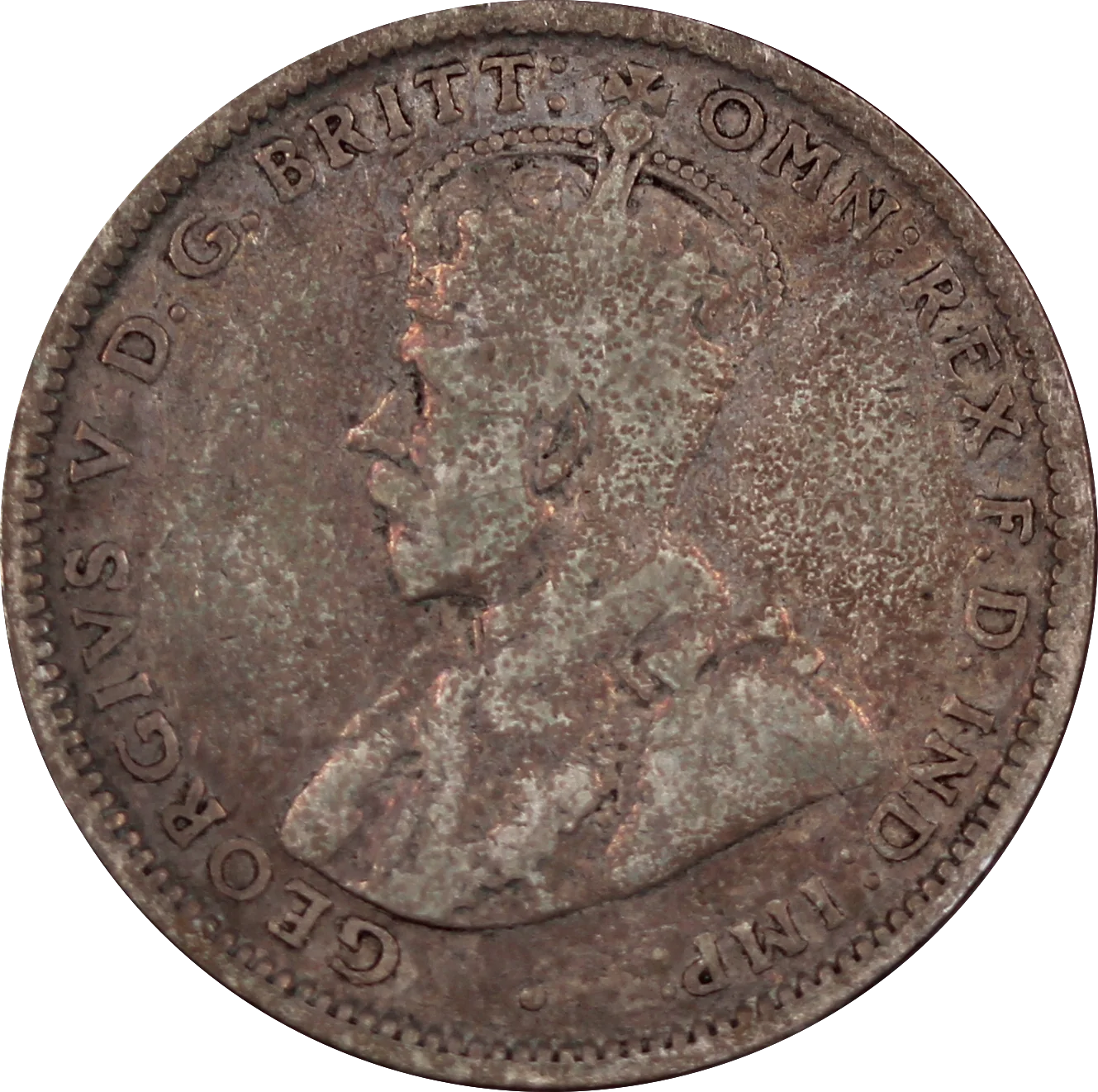 1916M Shilling Circulated - Image 2