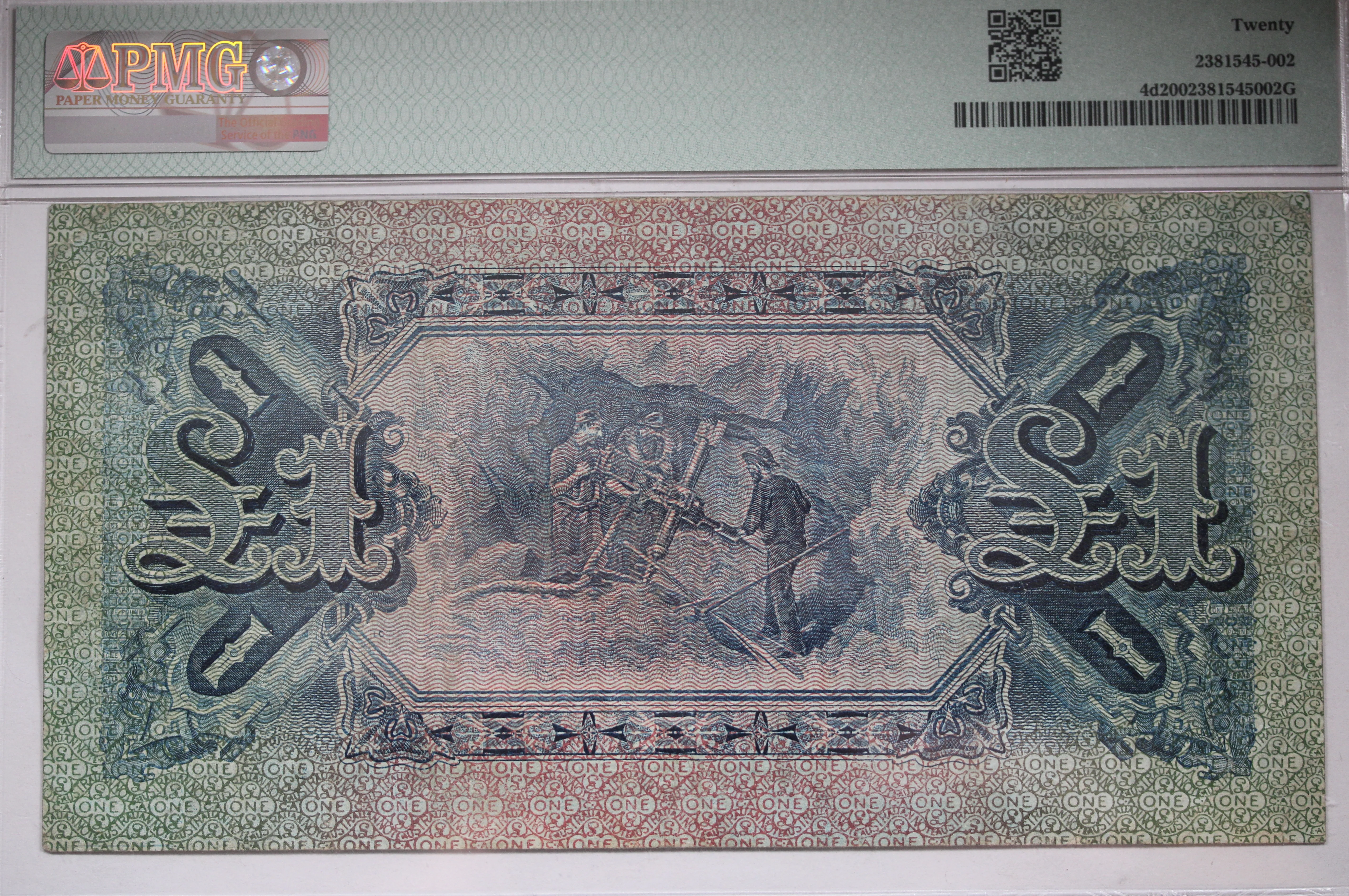 1918 Commonwealth of Australia One Pound Cerutty/Collins Banknote Very Fine 20 - Image 2