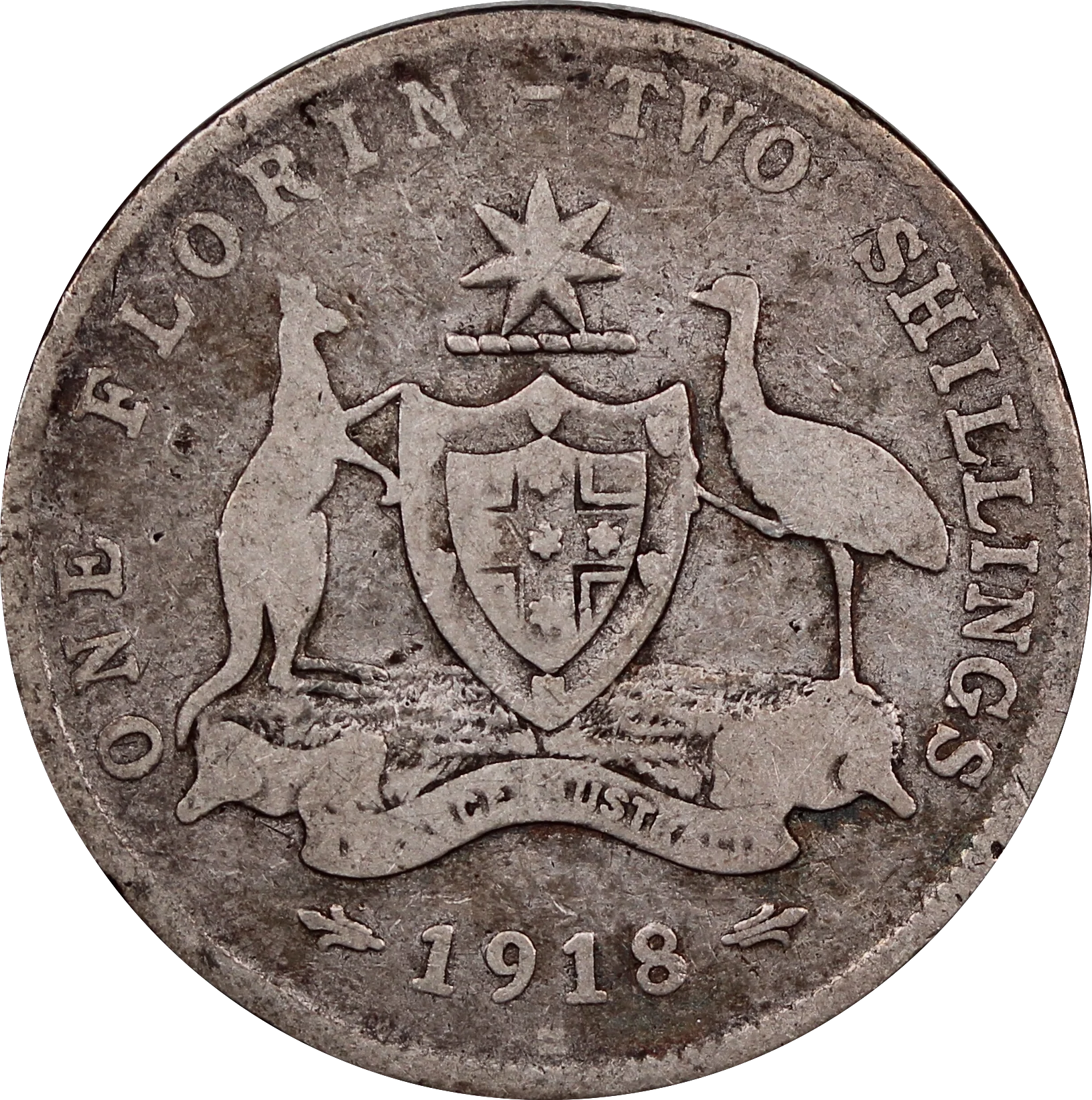 1918M Florin Circulated