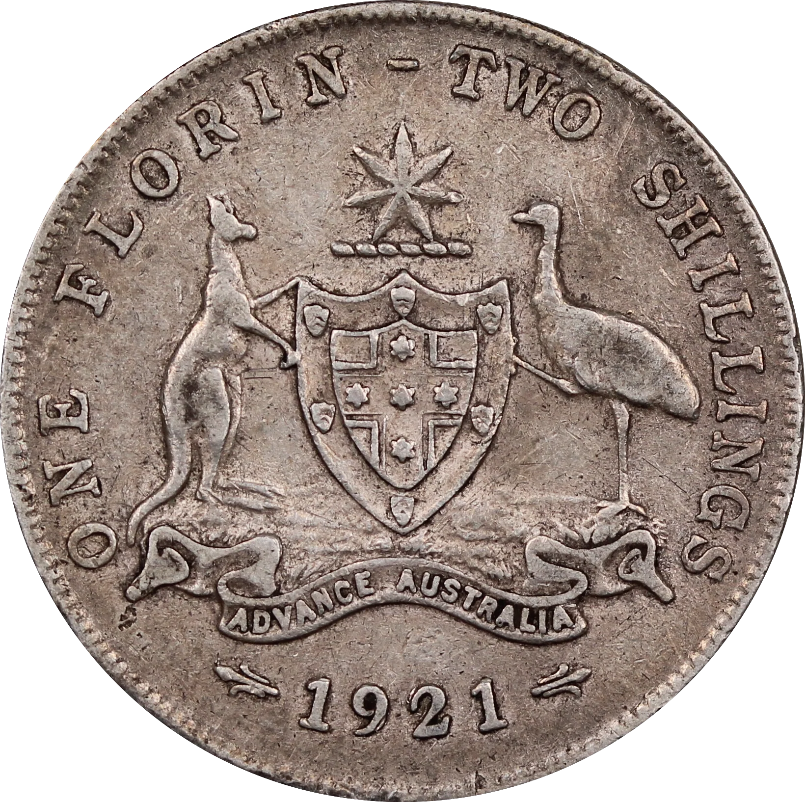 1921 Florin Circulated
