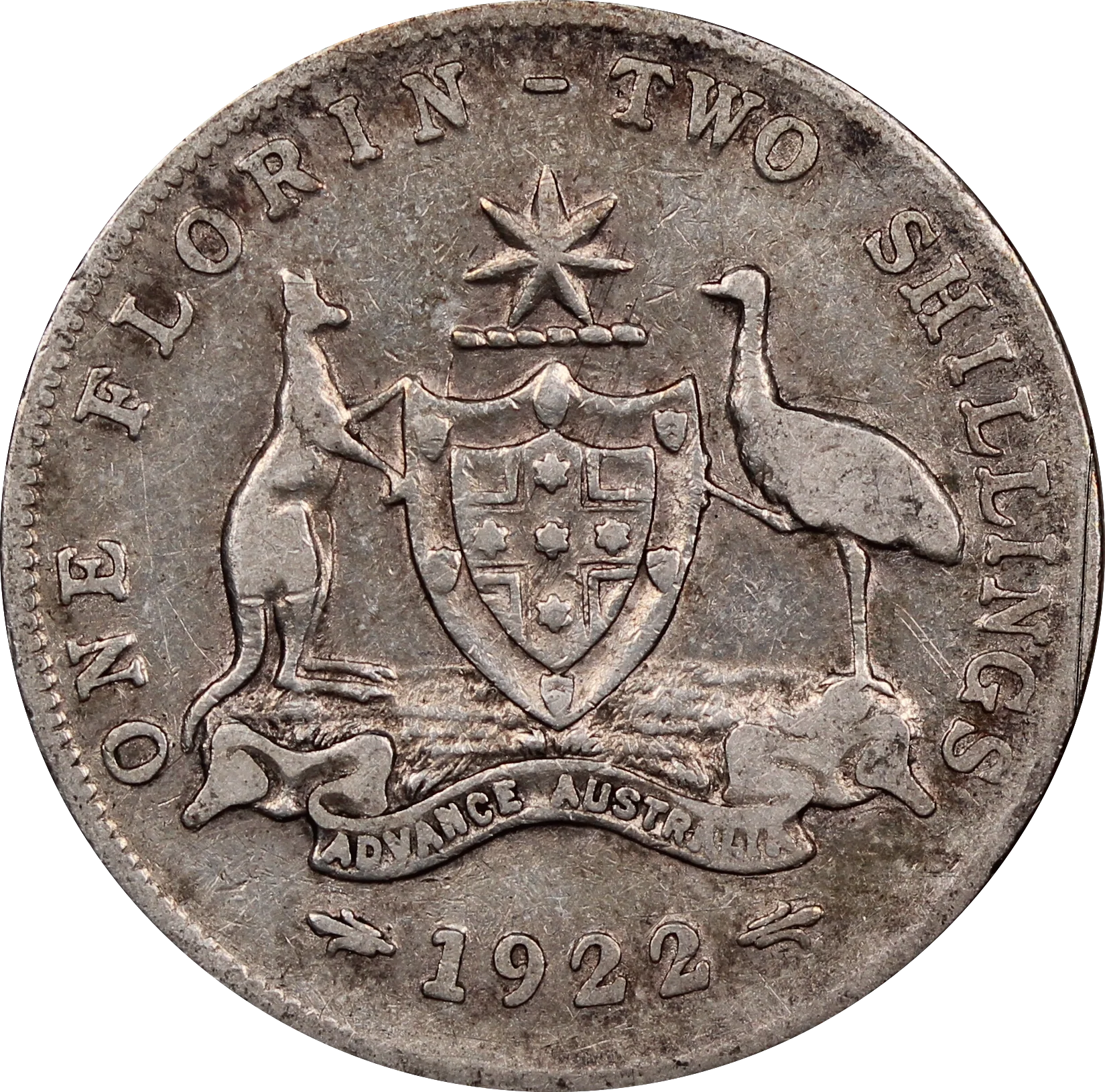 1922 Florin Circulated