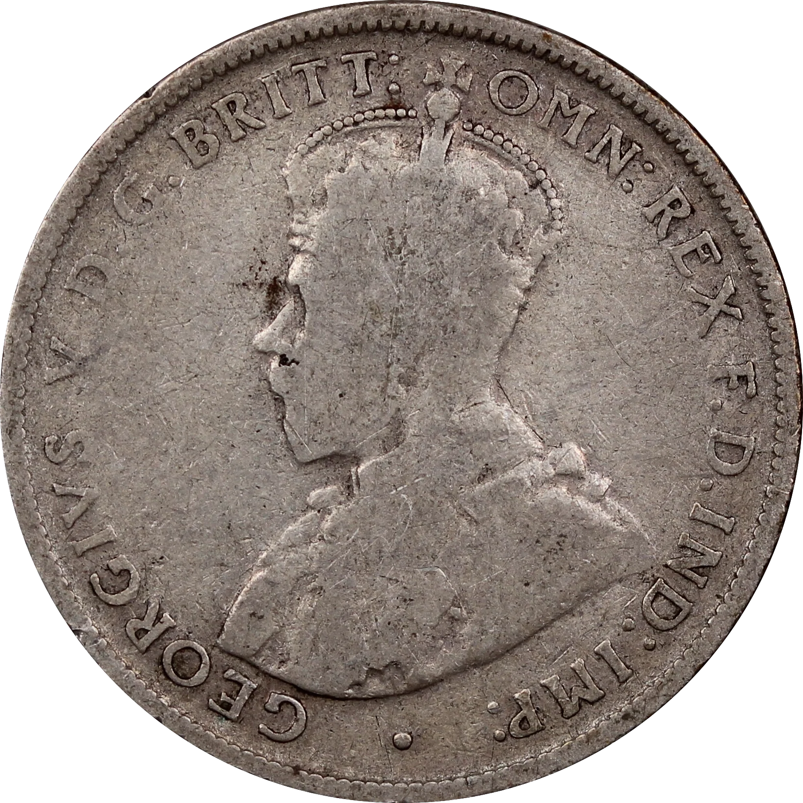 1923 Silver Florin Coin Circulated - Image 2