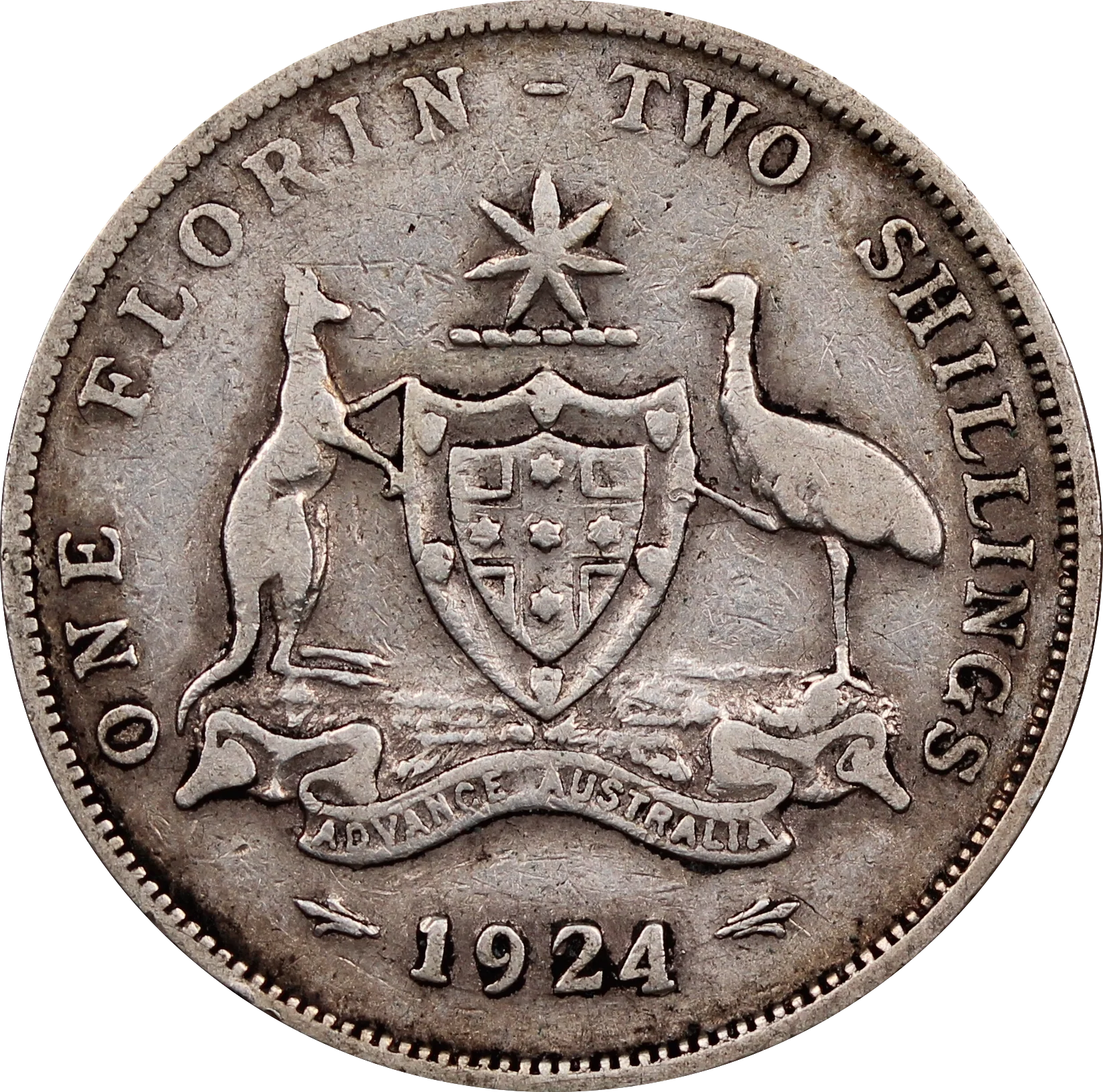 1924 Florin Circulated