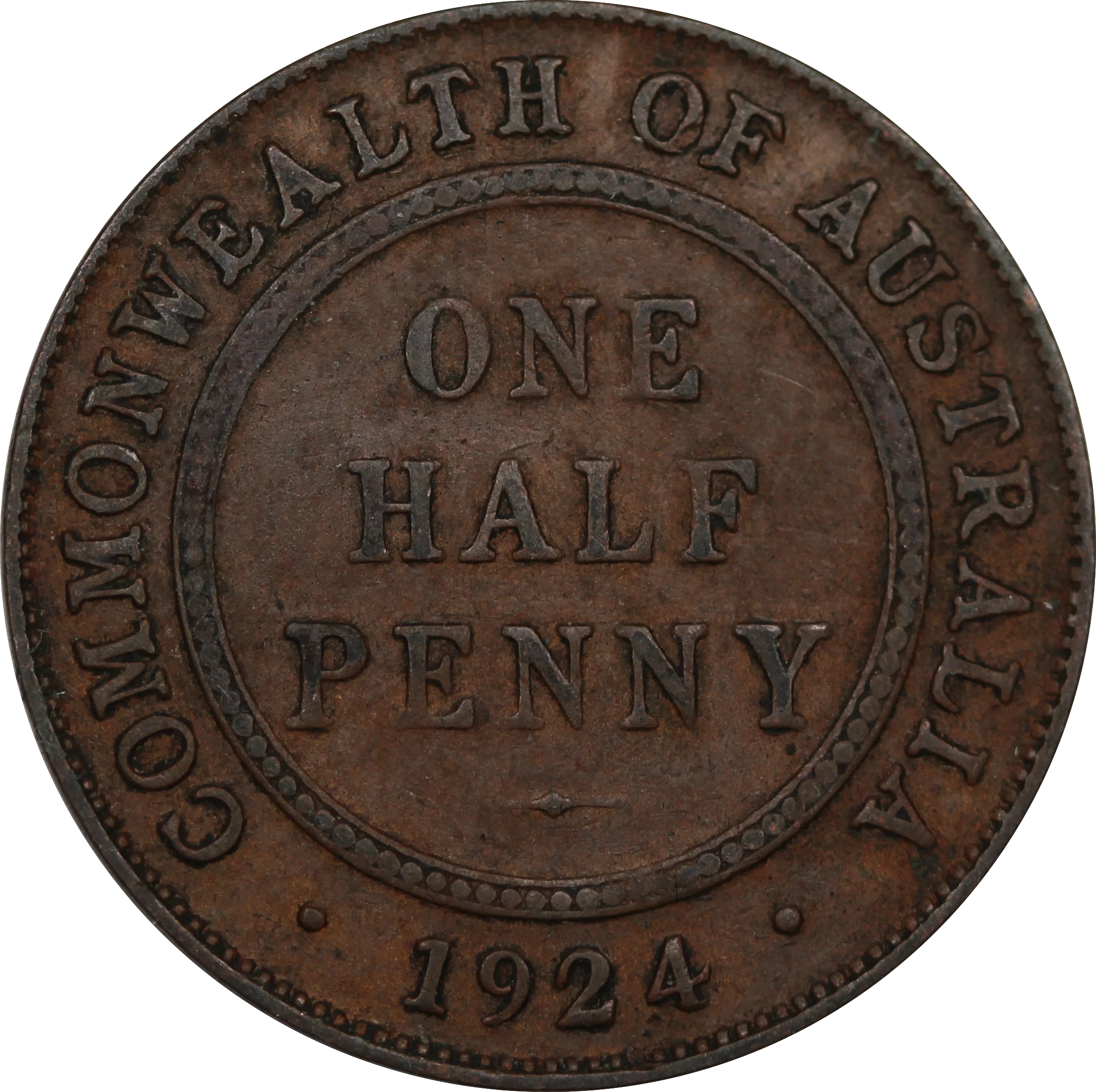 1924 Halfpenny gFine