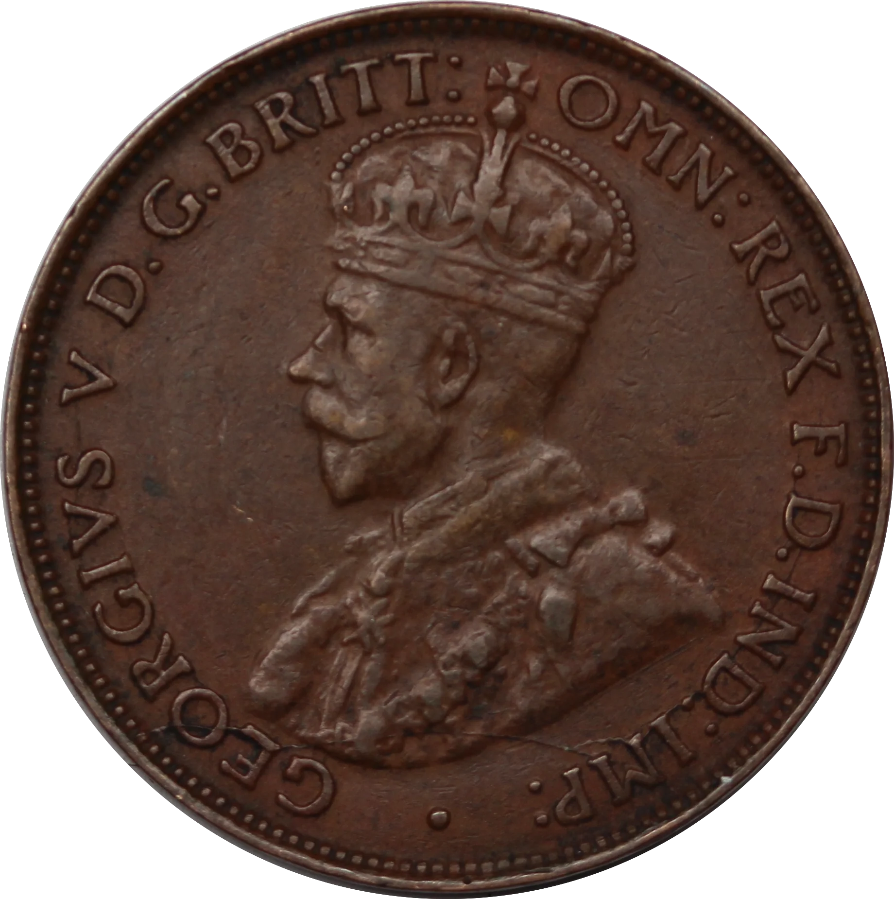 1924 Halfpenny gVF - Image 2