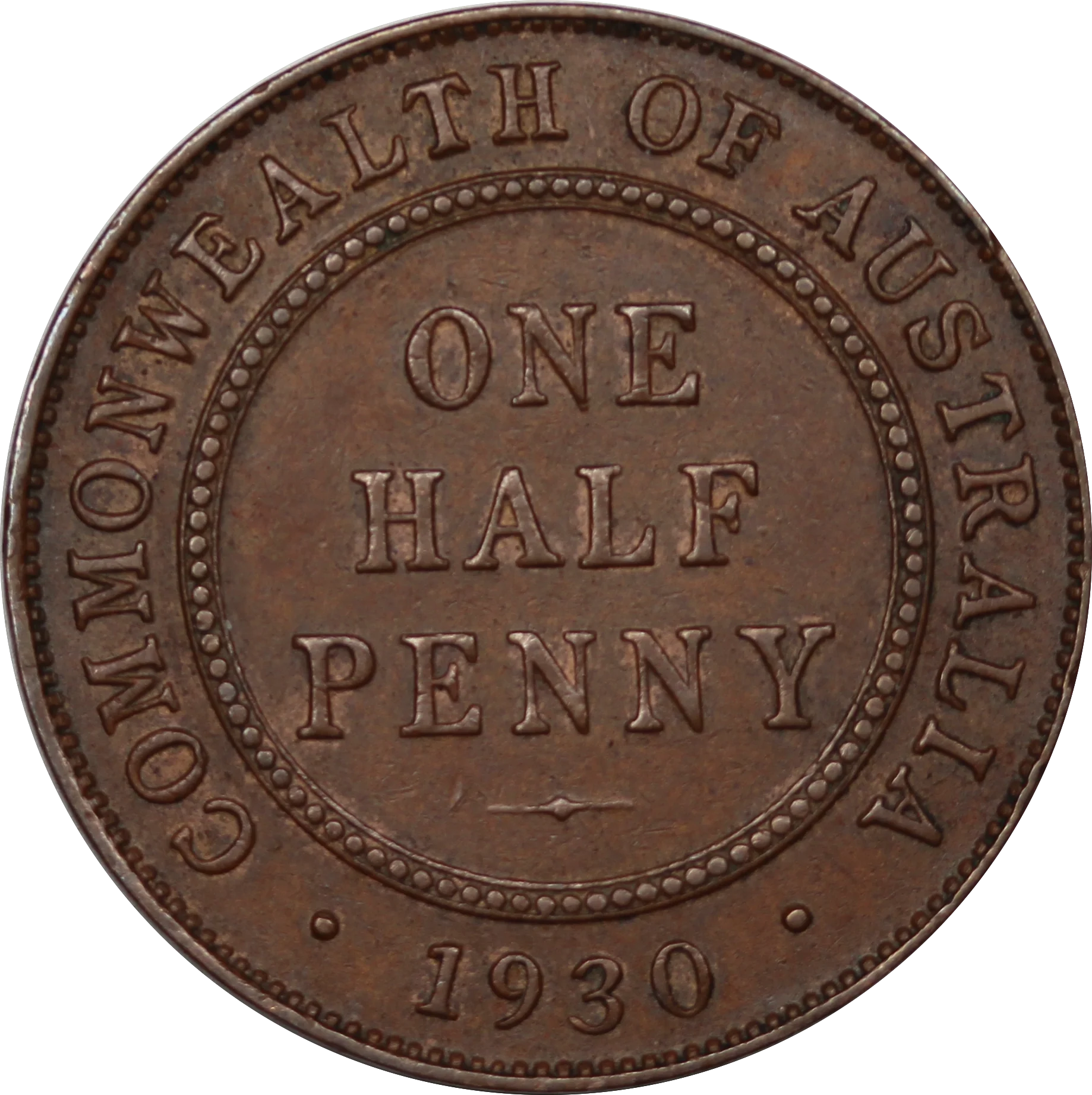 1930 Halfpenny gVF