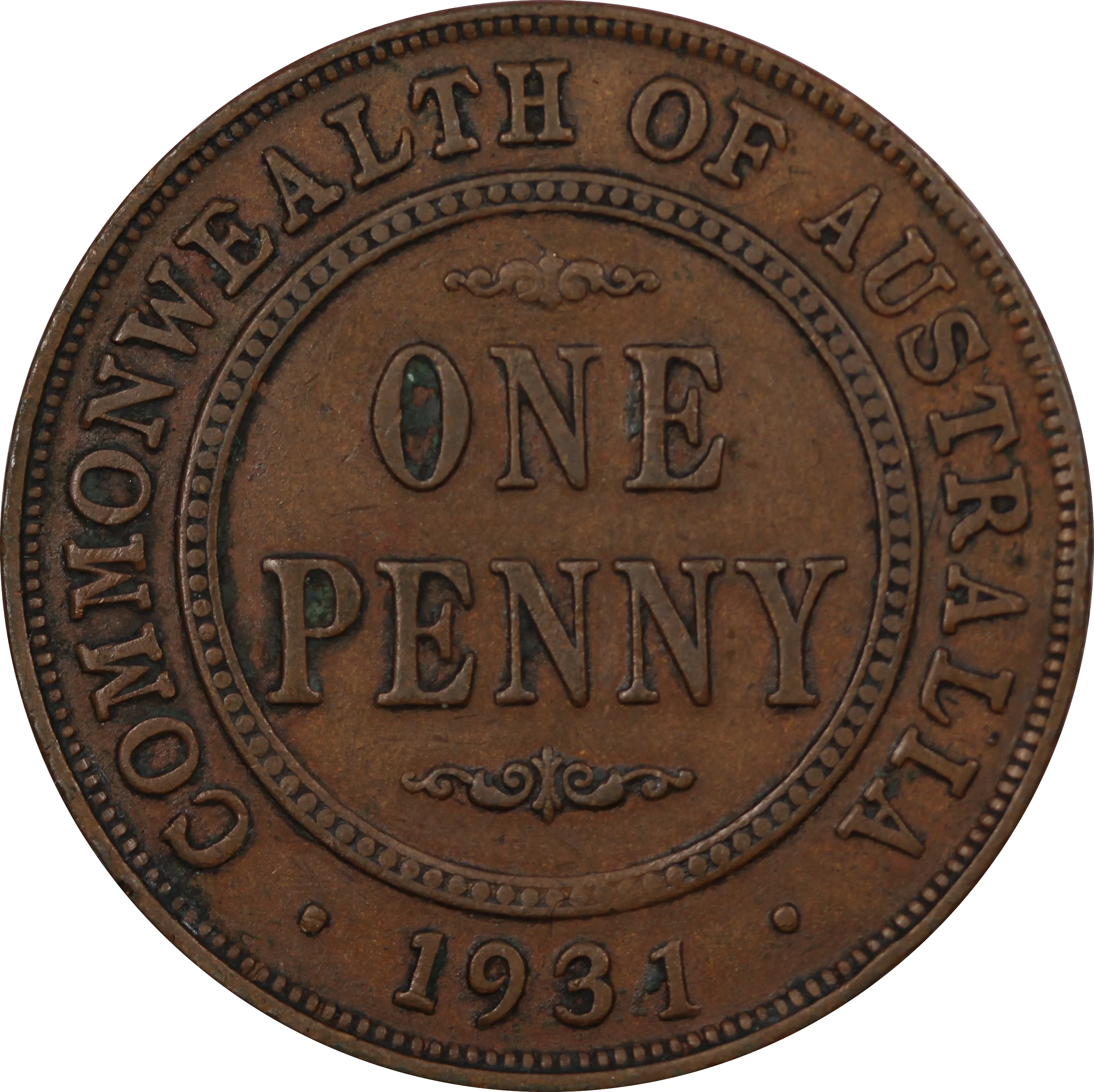 1931 Penny - Dropped 1 Variety Fine