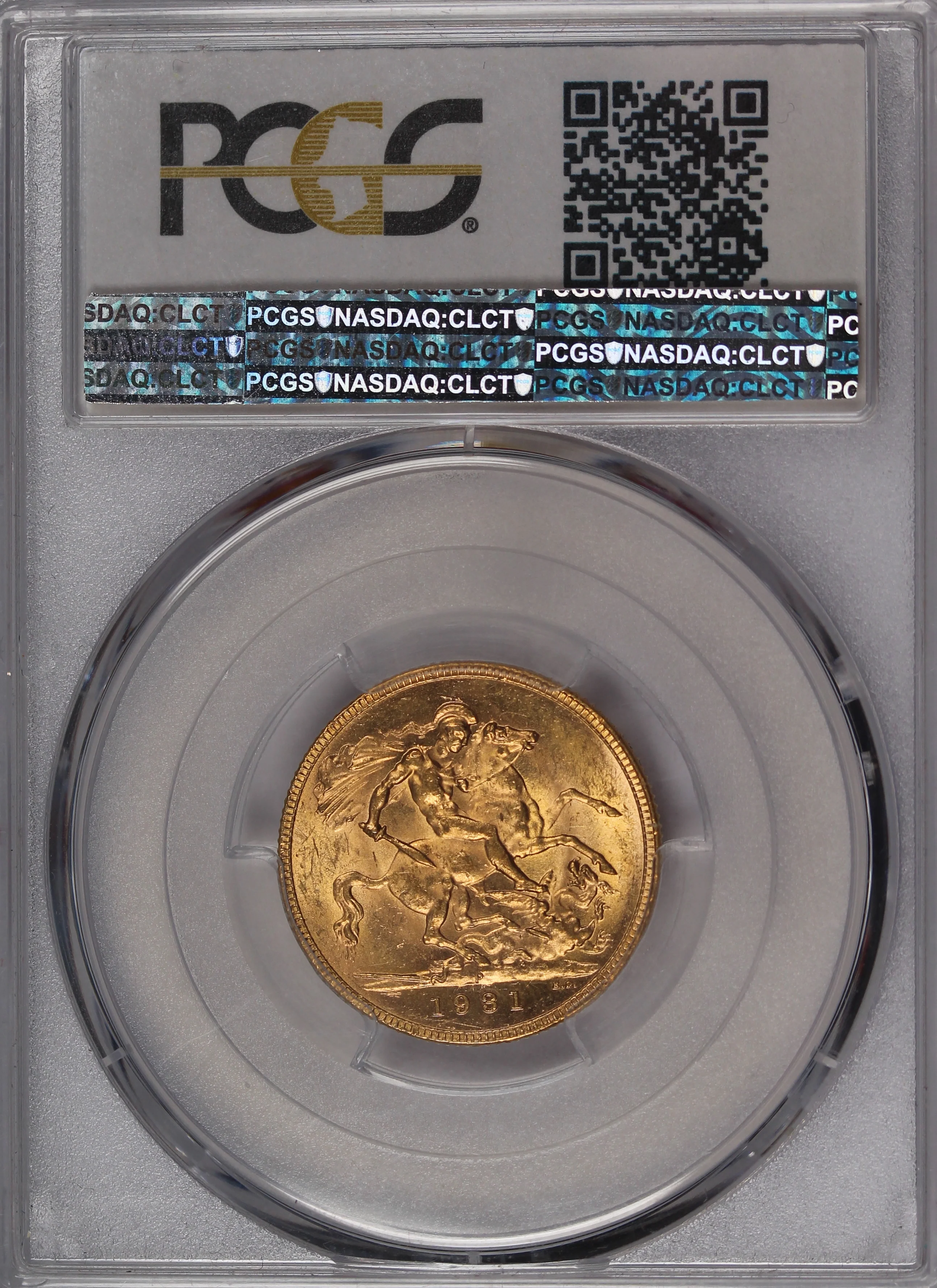 1931 Perth Mint Gold Sovereign MS63 - Image 5