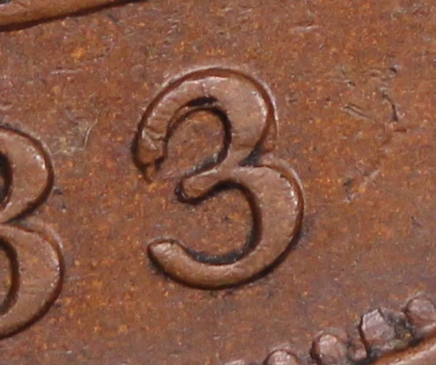 1933/32 Overdate Penny EF - Image 3