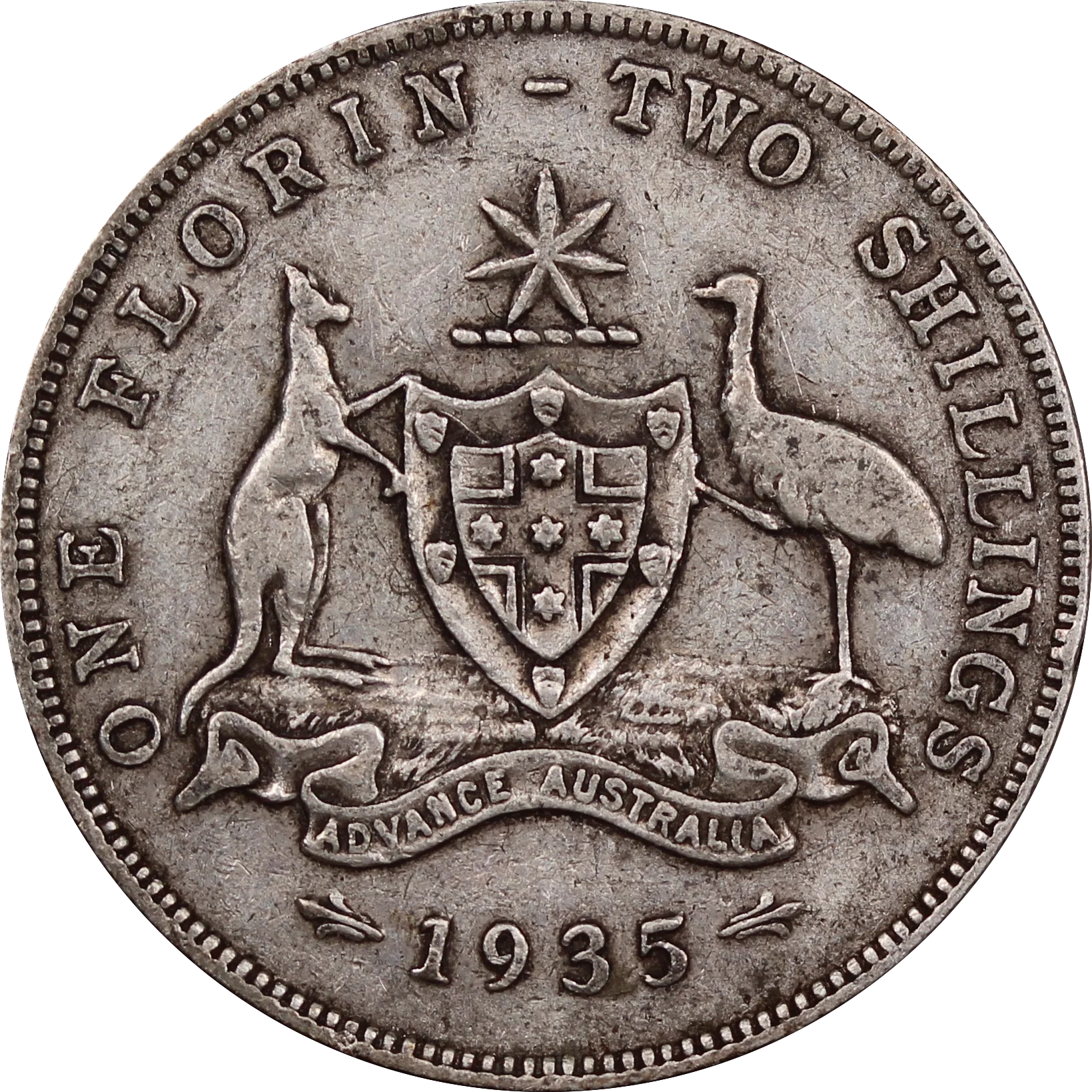 1935 Florin Circulated