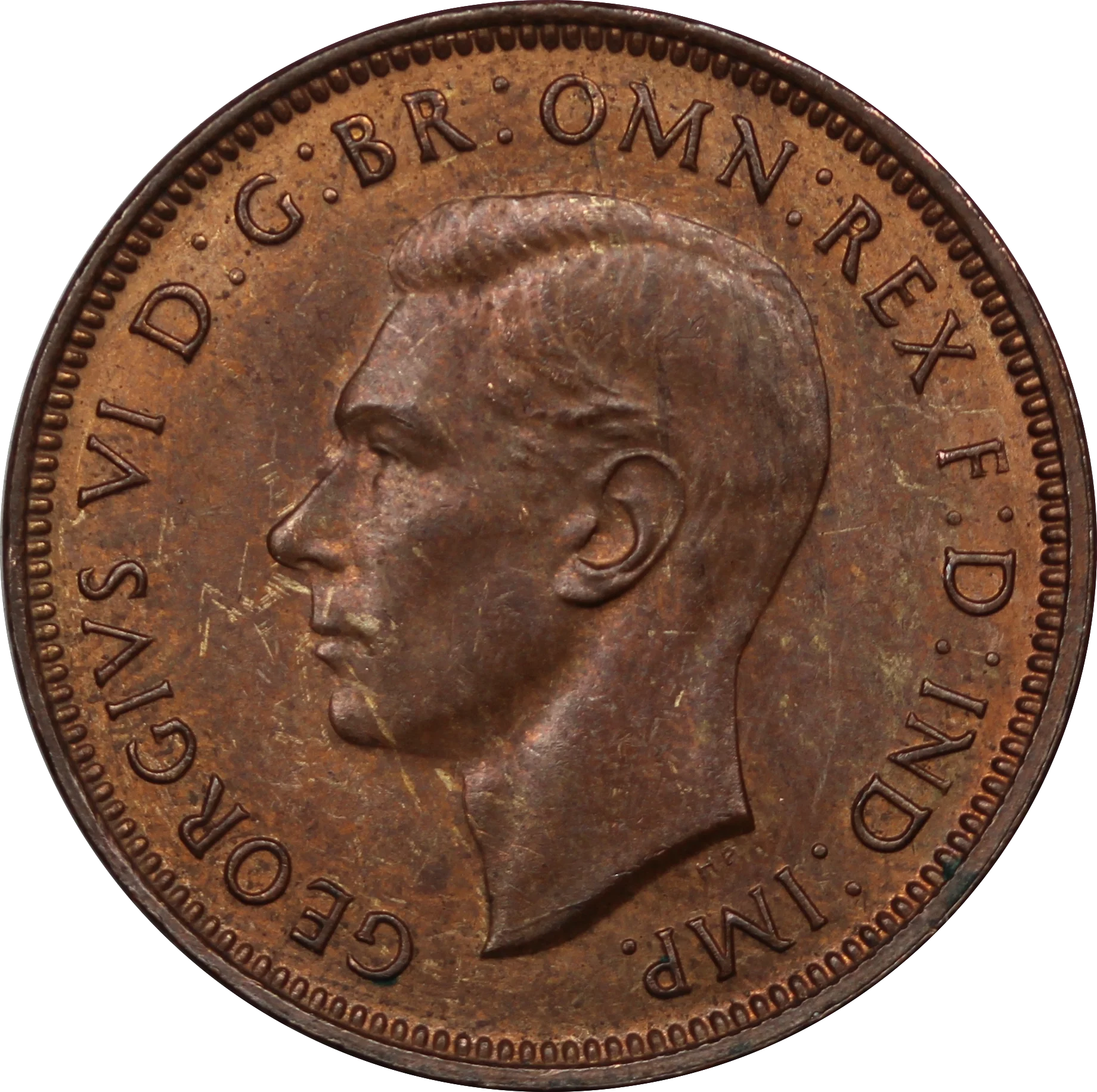 1938 Halfpenny UNC - Image 2