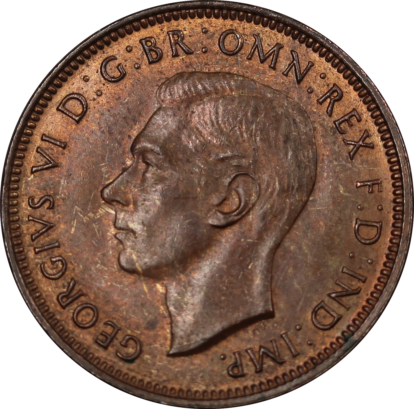 1938 Halfpenny UNC - Image 2