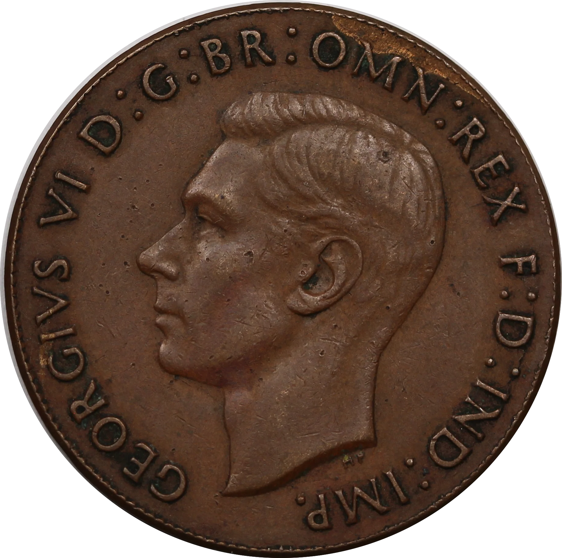 1938 Penny Broadstrike Error VF - Image 2