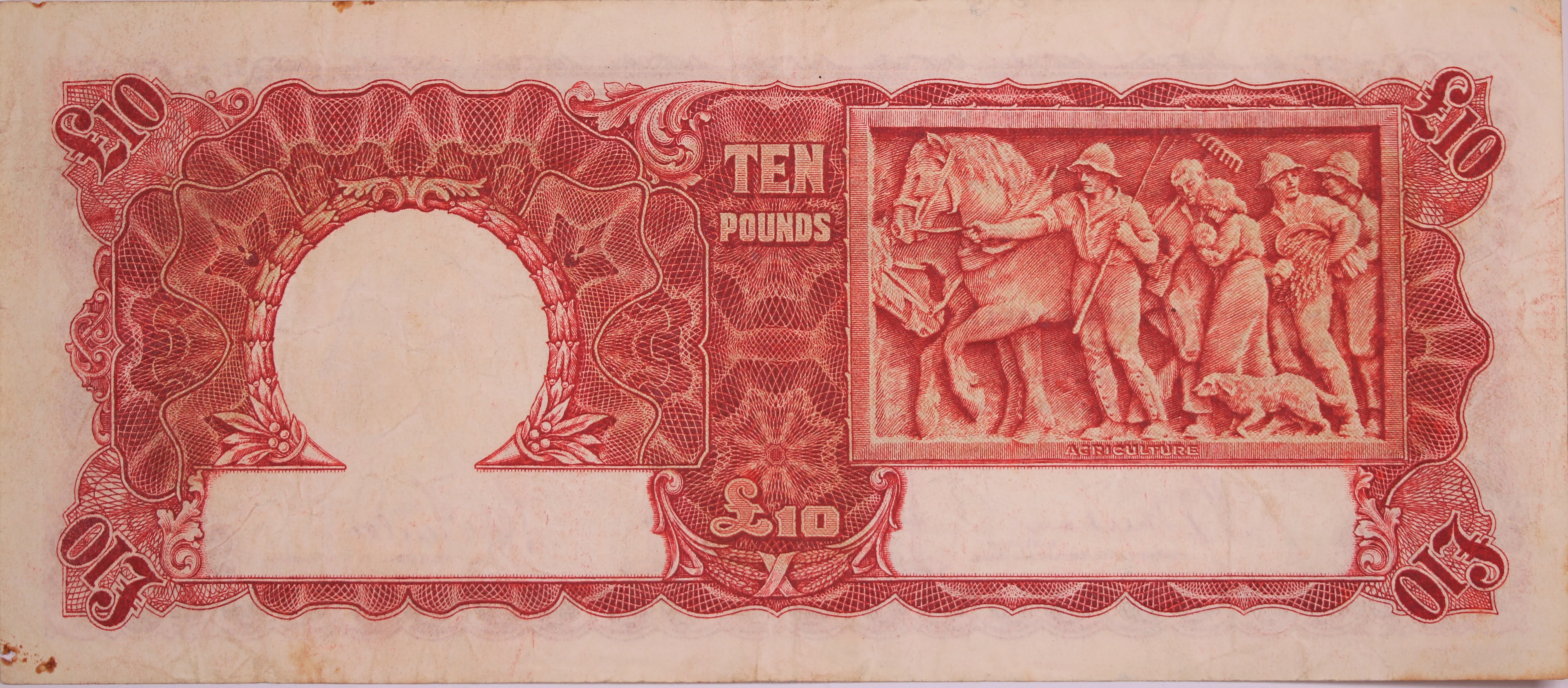 1940 Sheehan/McFarlane Ten Pound Note about Fine - Image 2
