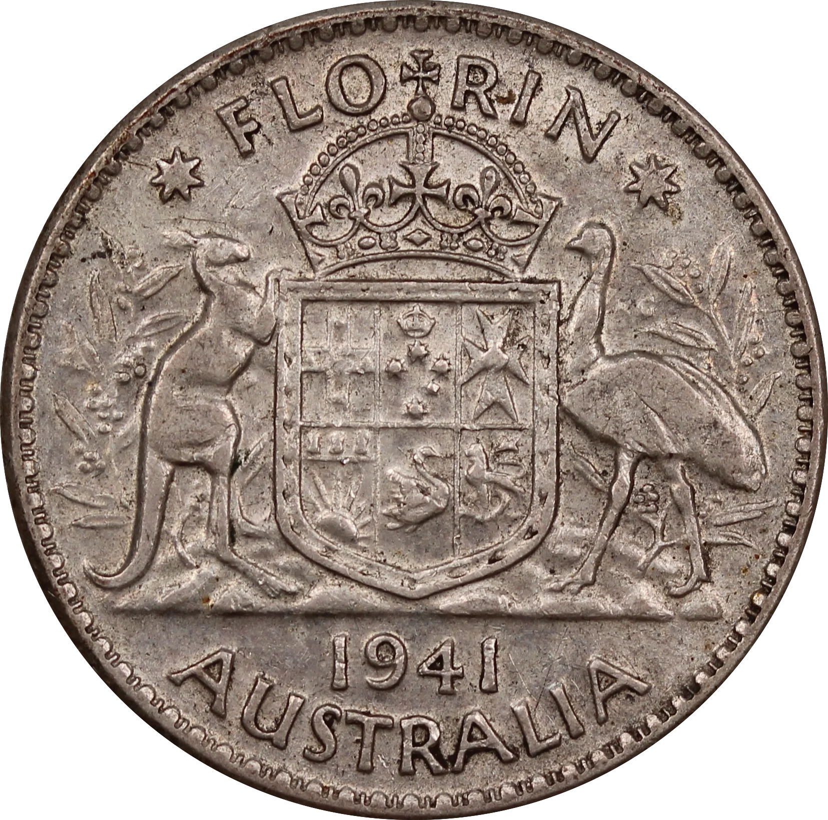 1941 Silver Florin Coin Circulated
