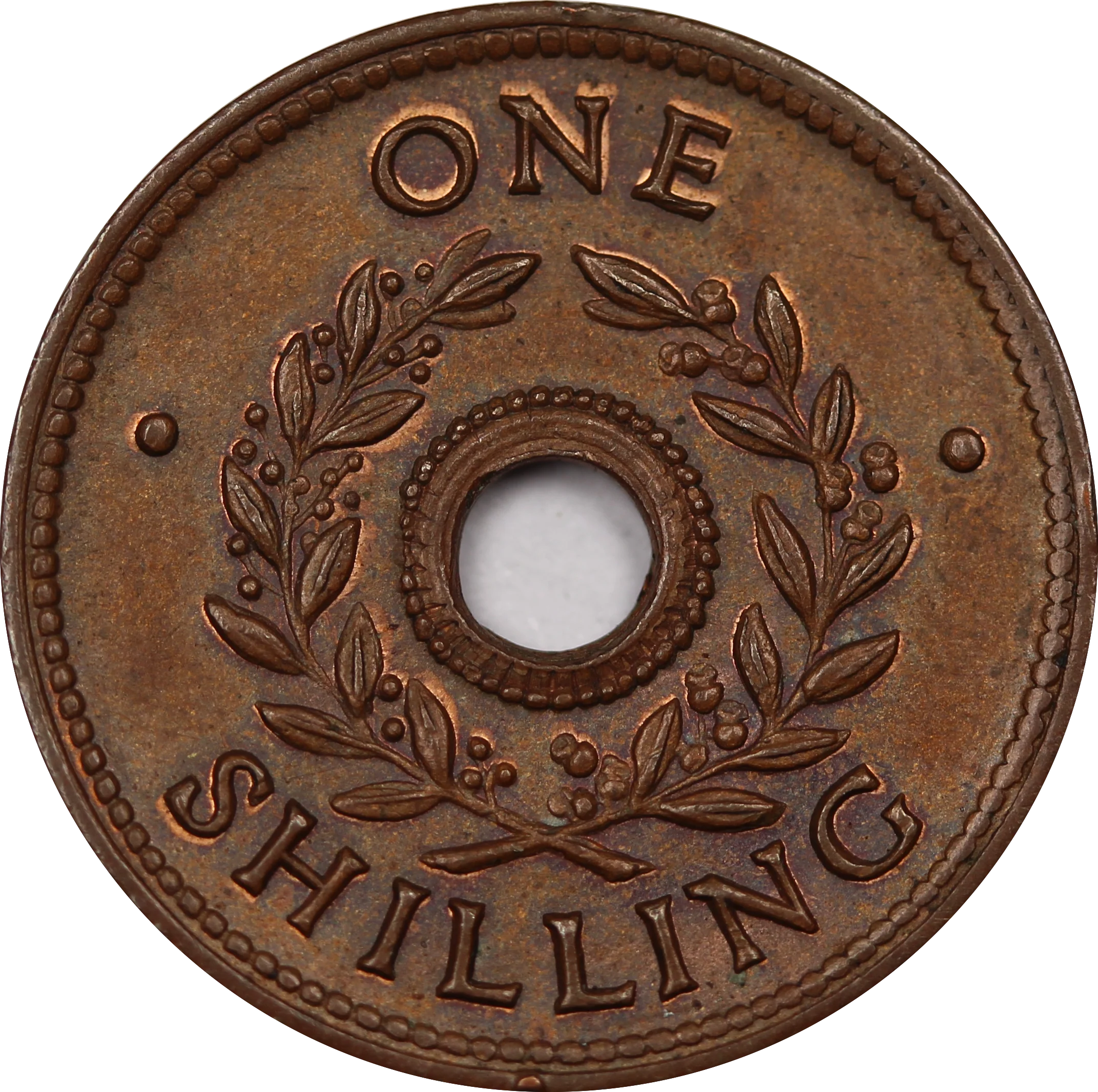 1943 One Shilling Internment Token UNC