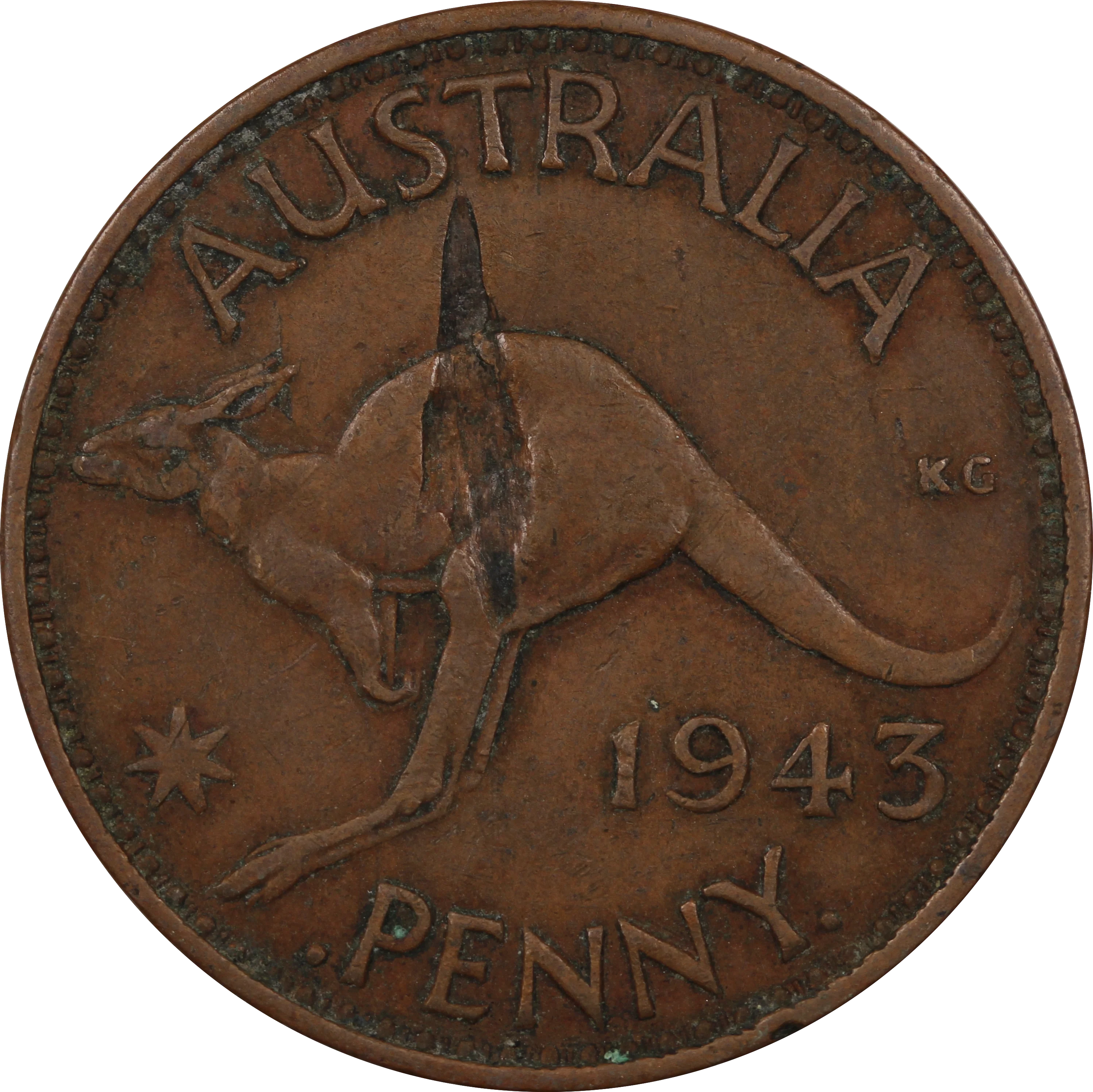 1943I Penny Lamination Peel Error Trio VF - Image 4