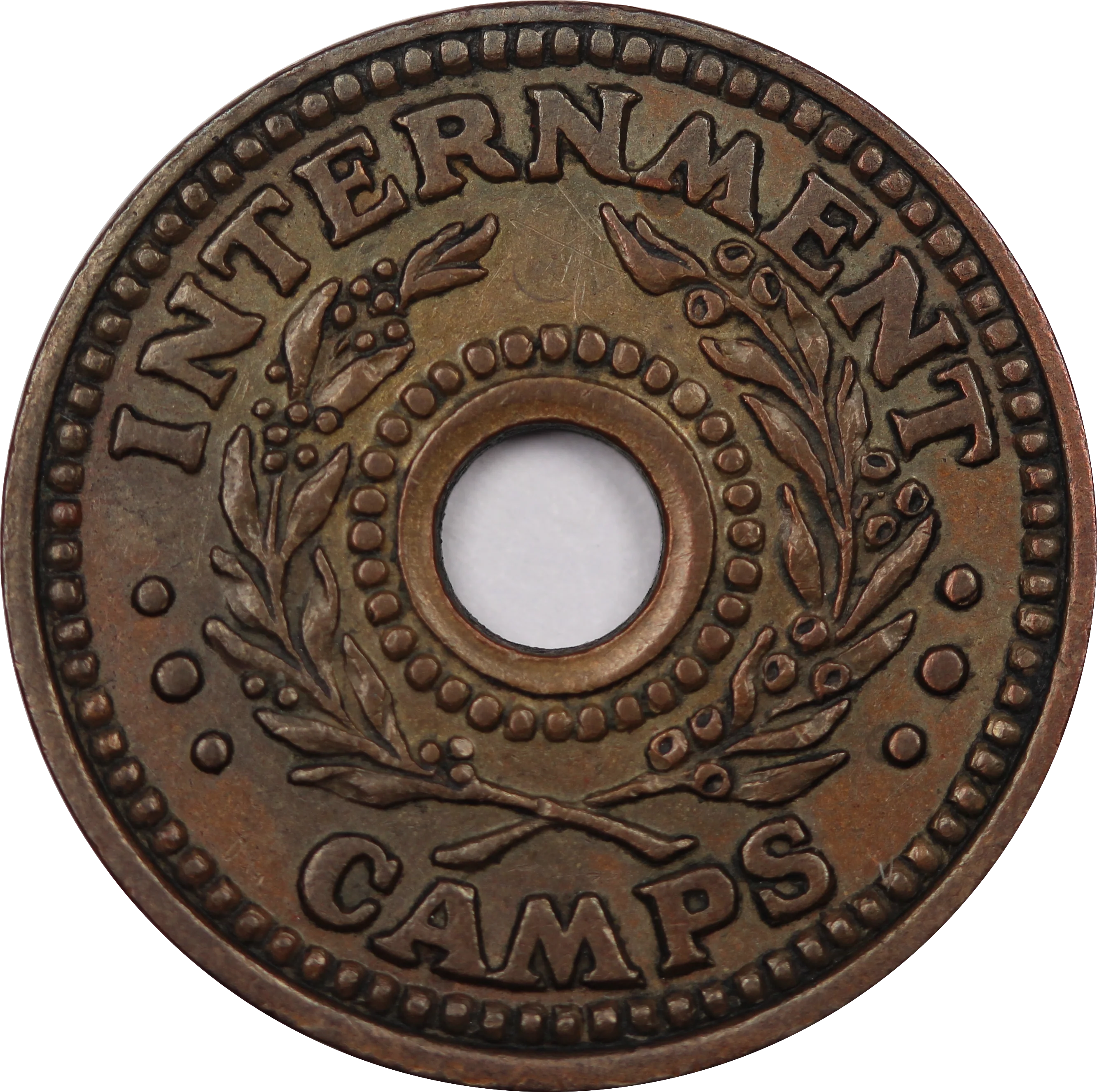 1943 Two Shilling Internment Token Extremely Fine - Image 2