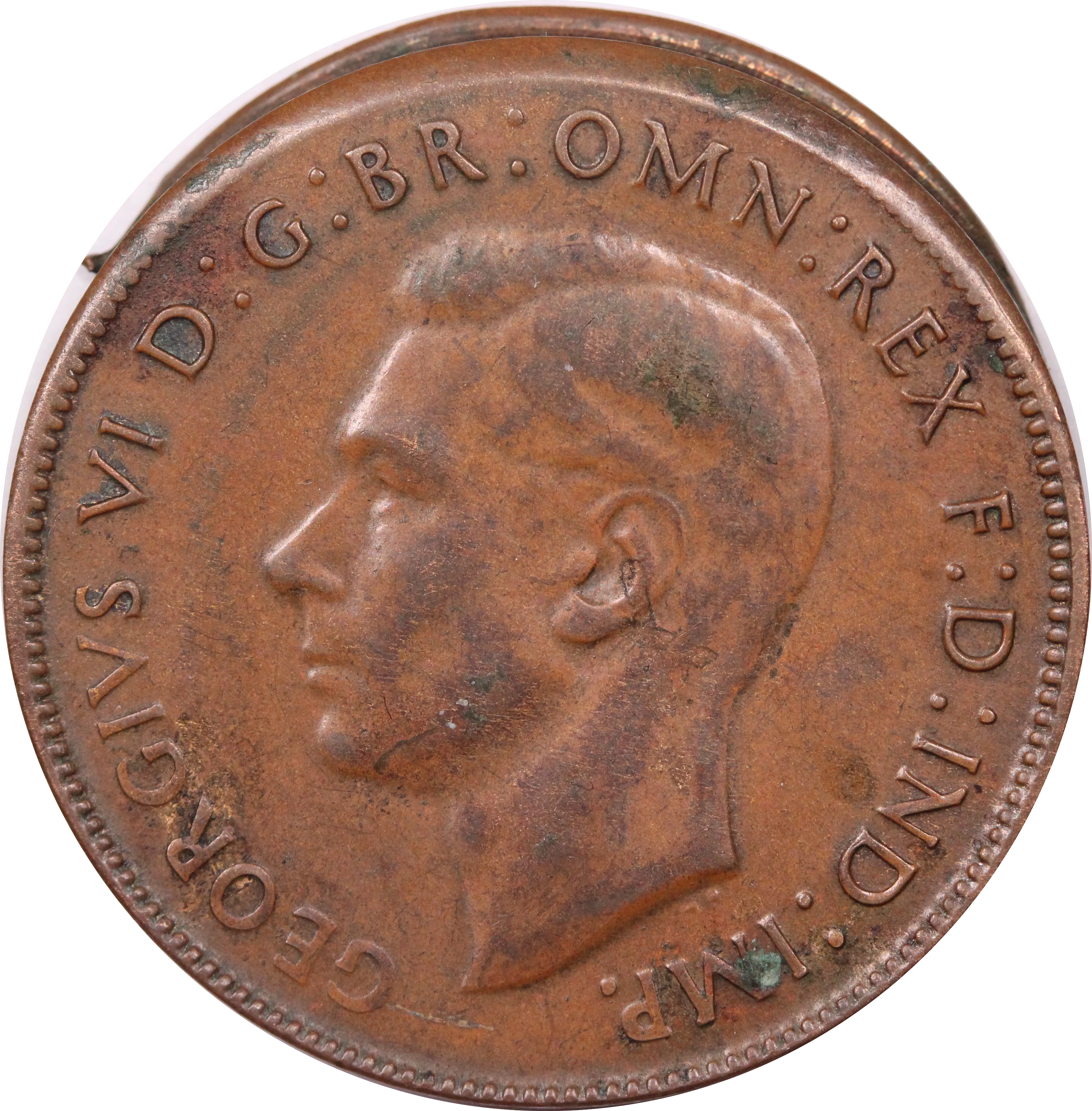 1948 Penny Broadstrike Error gVF - Image 2