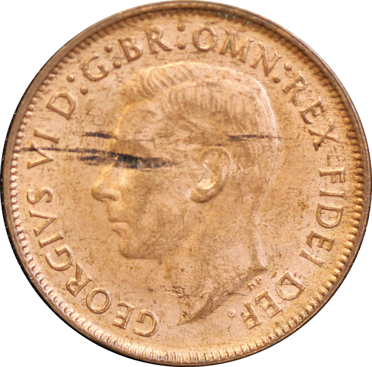 1950 Halfpenny UNC - Image 2